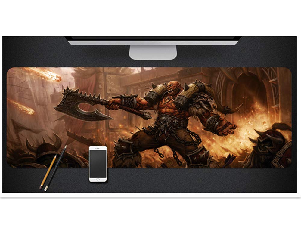 Professional Large Gaming Mouse Pad - Extended Non-Slip Rubber Desk Mat (31.5x11.8in) for World of Warcraft & PC Gaming - Perfect for Esports, Office Work & Home Computer Setup