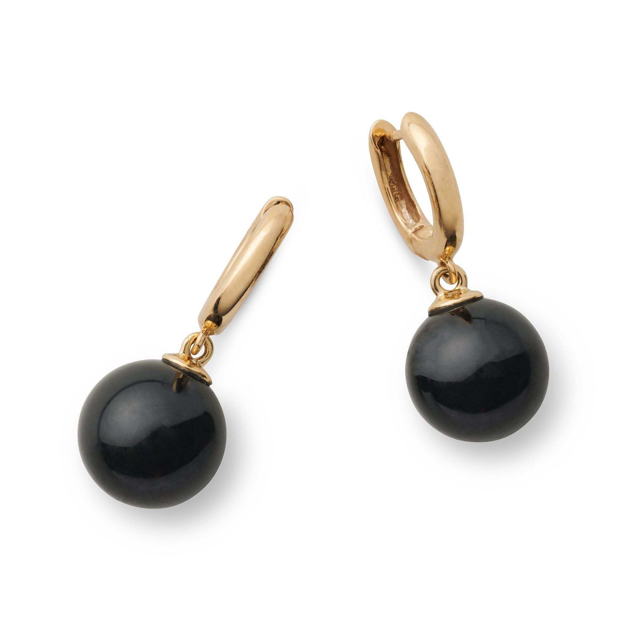 Elegant Black Jade Soho Earrings for Women - Handmade Dangle Drop Earrings for Party, Wedding & Everyday Wear