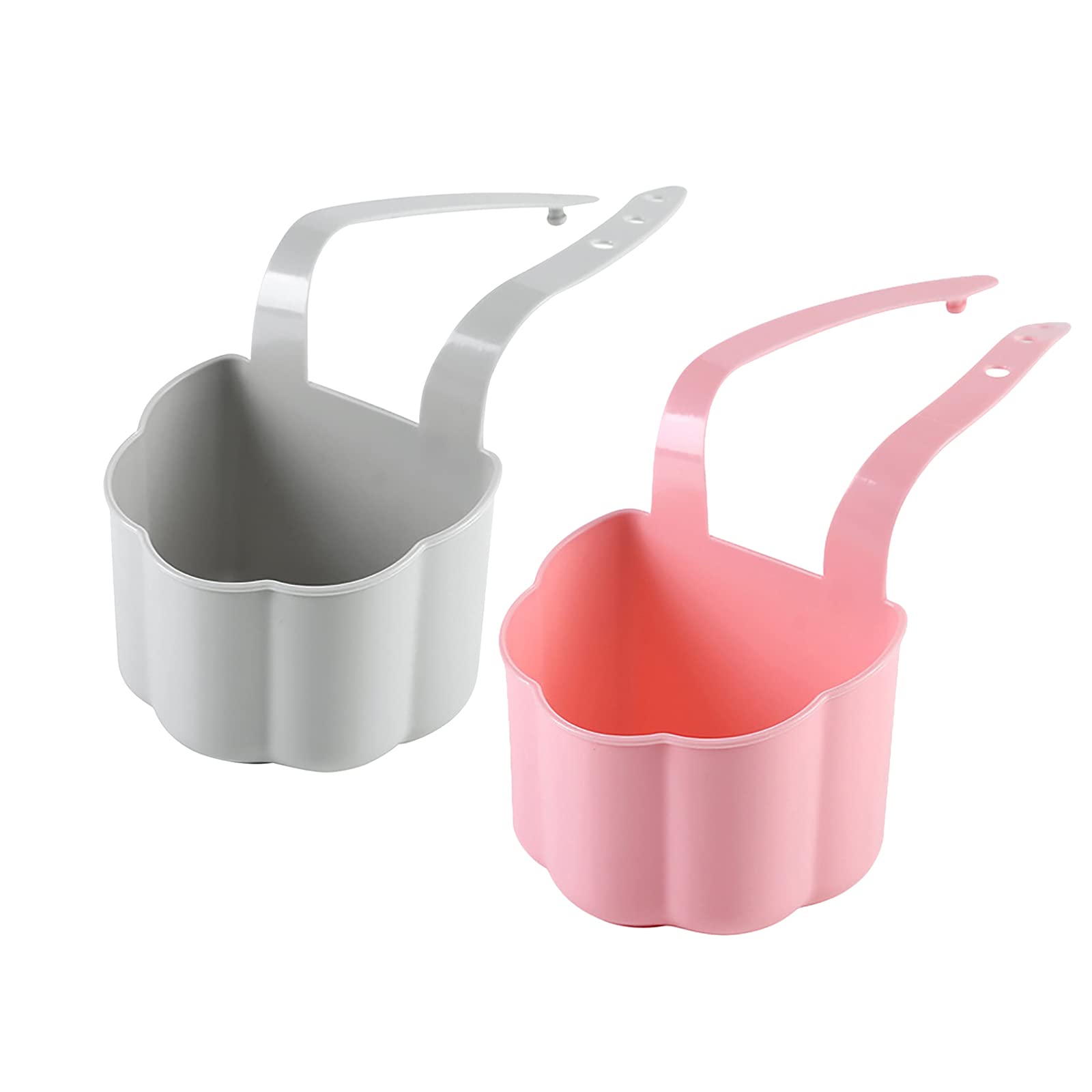 Hanging Sink Shelf Organizer for Kitchen & Bathroom - Pink & Grey