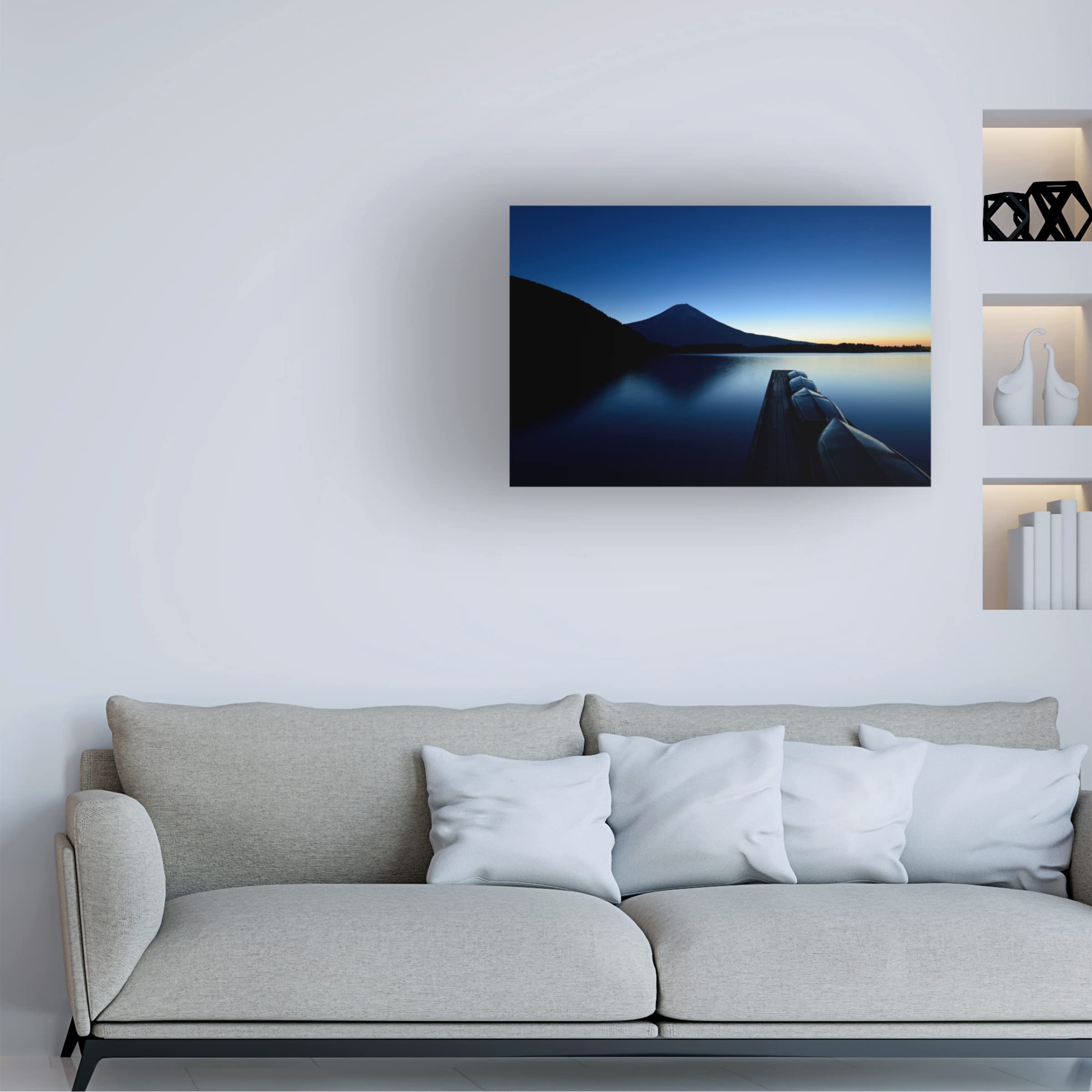 Trademark Fine Art 'Silence' by Manabu Isei - Stretched Canvas Wall Art for Living Room, Bedroom & Office Decor