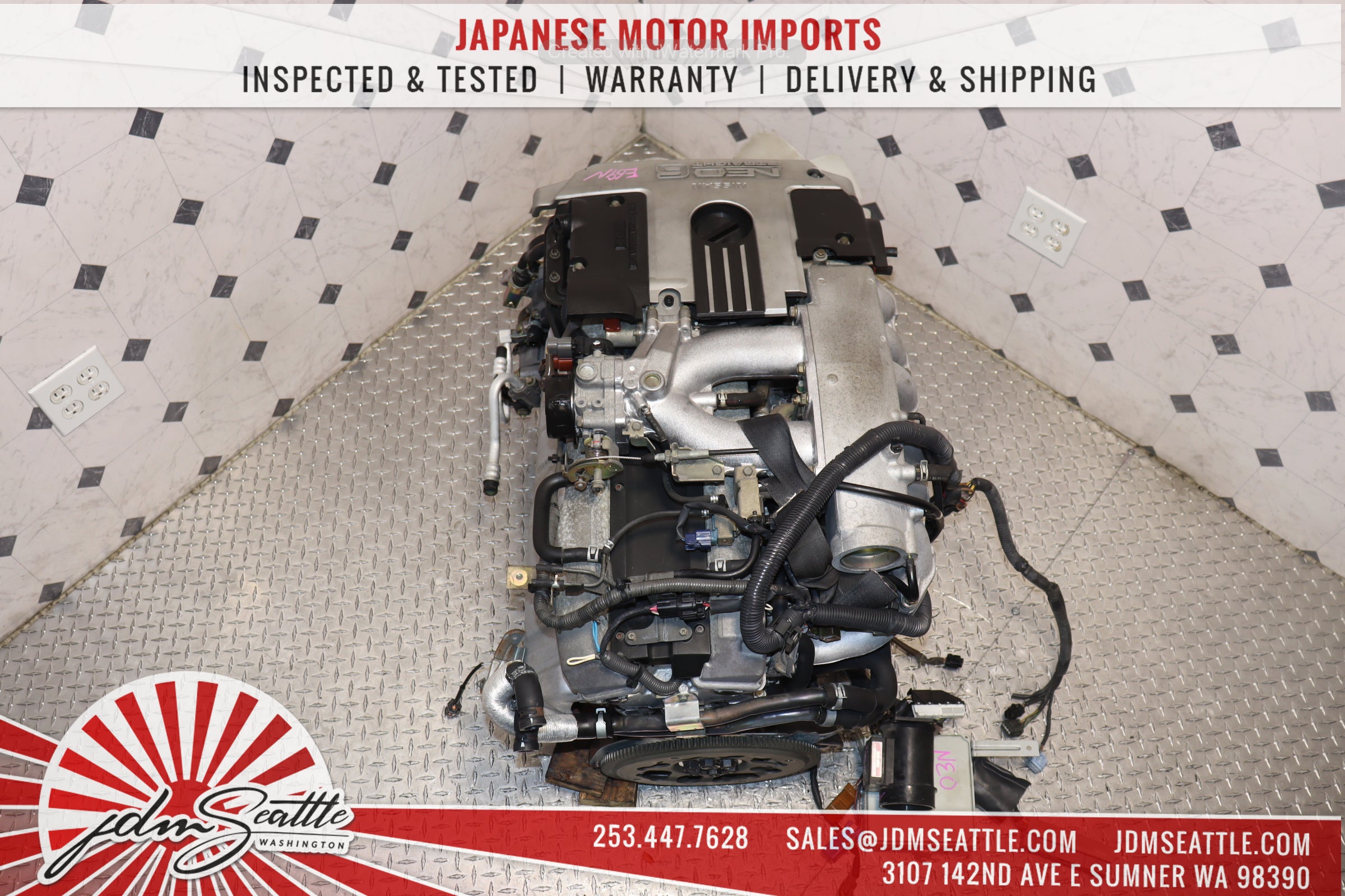 JDM R34 Nissan Skyline RB25DE 2.5L DOHC NEO 6-Cylinder Naturally Aspirated RWD Engine - Perfect for Skyline GT-T, Drift Builds & JDM Performance Upgrades