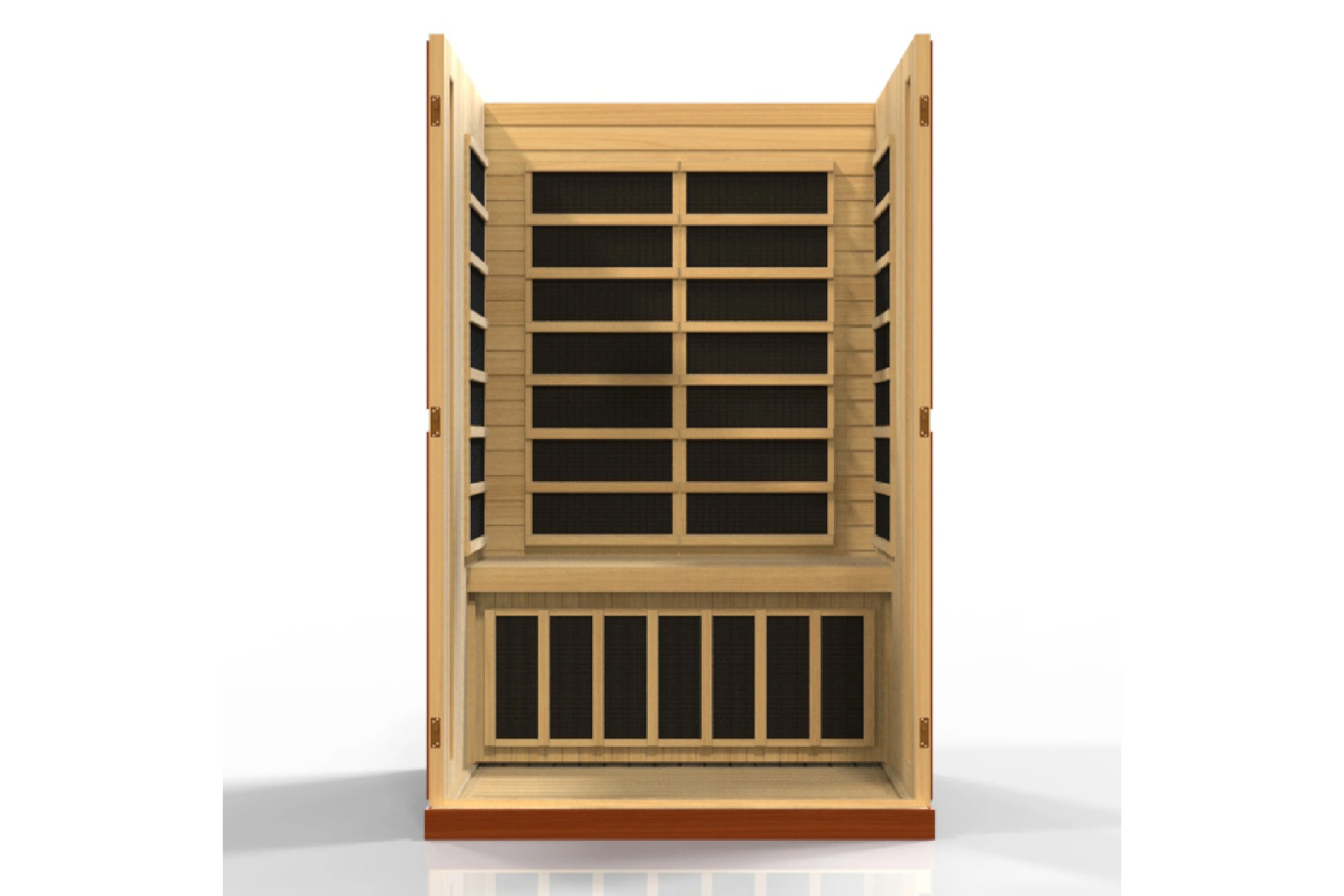 Golden Designs Vittoria 2-Person Low EMF FAR Infrared Sauna for Home Spa Relaxation & Detox Therapy