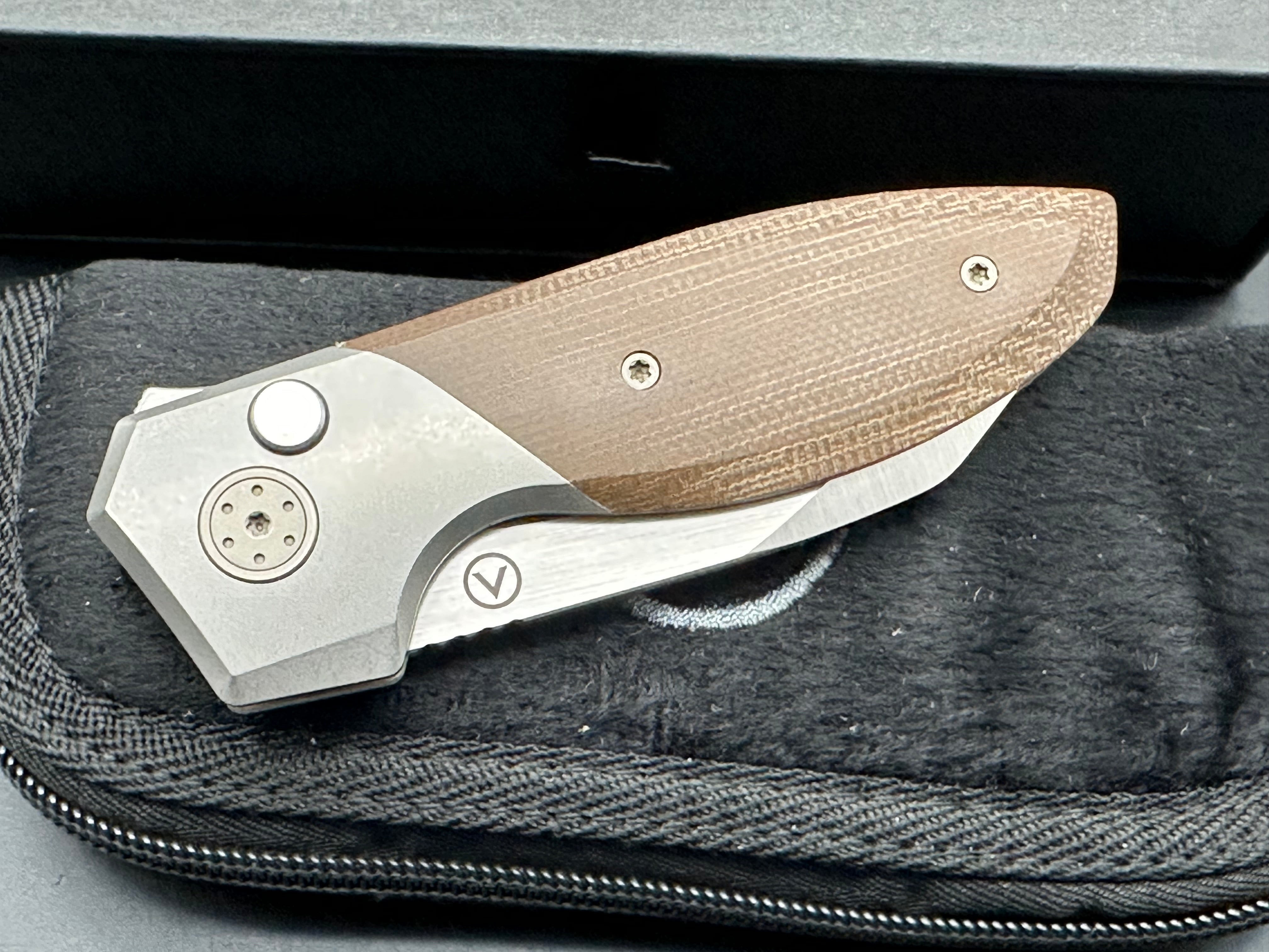 Alliance Designs Mini Slim Pickins Pocket Knife - Premium Micarta Handle - EDC, Camping, Hiking & Outdoor Survival Tool