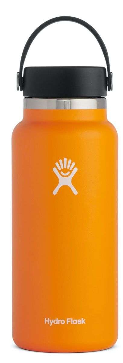 Hydro Flask 32oz Wide Mouth Water Bottle with Straw Lid - Vacuum Insulated Stainless Steel Water Bottle for Hot & Cold Drinks - Perfect for Hiking, Gym, Work, and Outdoor Activities