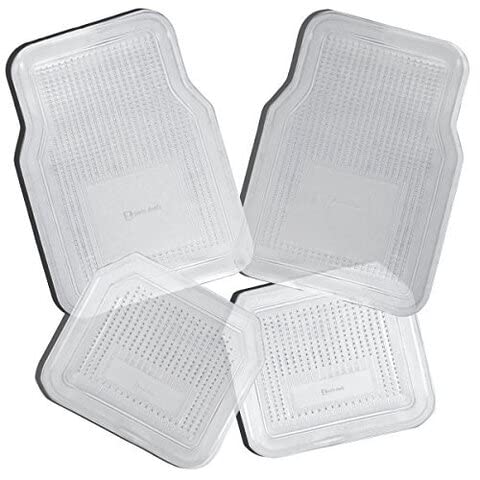 Premium Heavy Duty Clear Car Floor Mats by Zento Deals - All-Weather Protection for SUVs, Trucks & Sedans - Waterproof, Durable & Easy to Clean for Road Trips & Daily Commutes