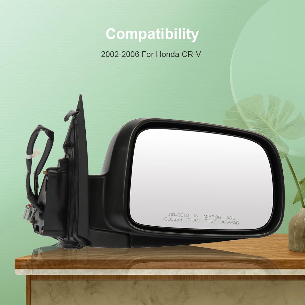 SCITOO Passenger Side View Mirror Replacement for 2002-2006 Honda CR-V - Right Power Folding Exterior Mirror (Part #HO1321215) - Perfect for Parking Assistance & Blind Spot Visibility