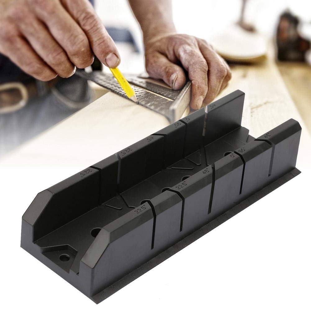 Wood Miter Saw Box - 0/22.5/45/90 Degree Cutting Tool for Woodworking & Gypsum