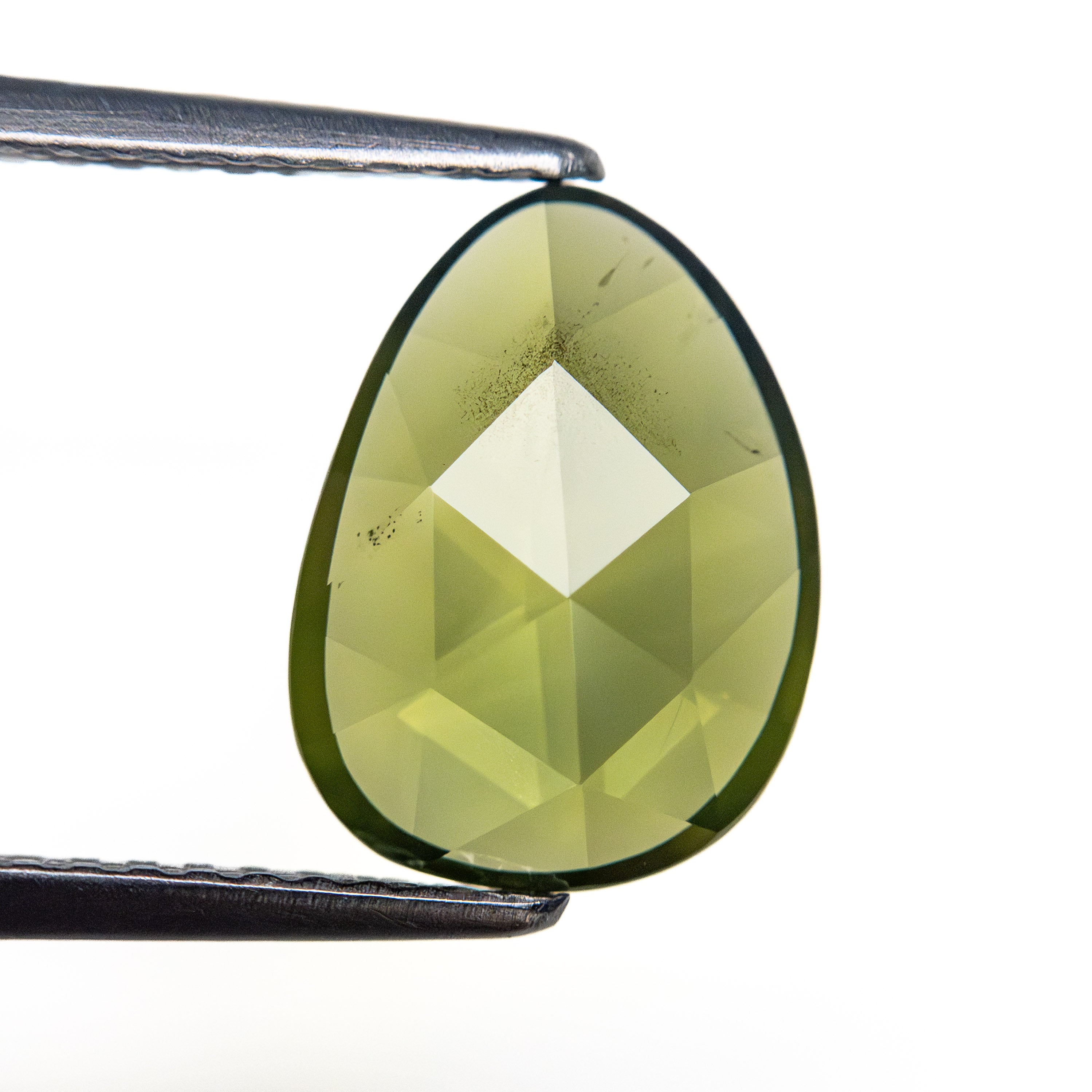 1.78ct 10.92x8.07x2.22mm Natural Rose Cut Amorphous Sapphire Gemstone - Loose Stone for Jewelry Making, Engagement Rings & Unique Handcrafted Designs
