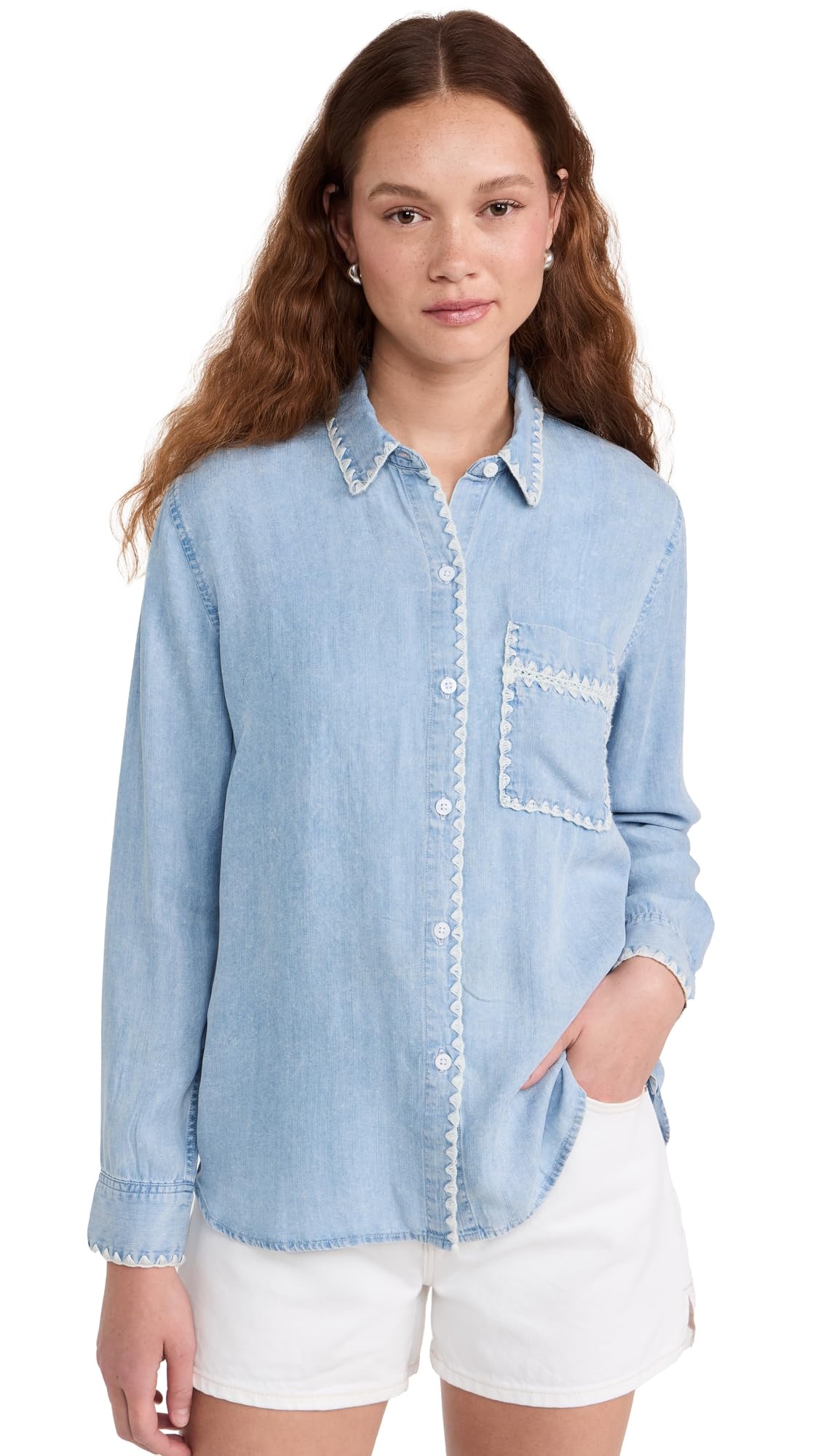 Rails Women's Saya Shirt - Soft Button Down Blouse for Casual & Office Wear | Perfect for Work, Date Night & Everyday Outfits