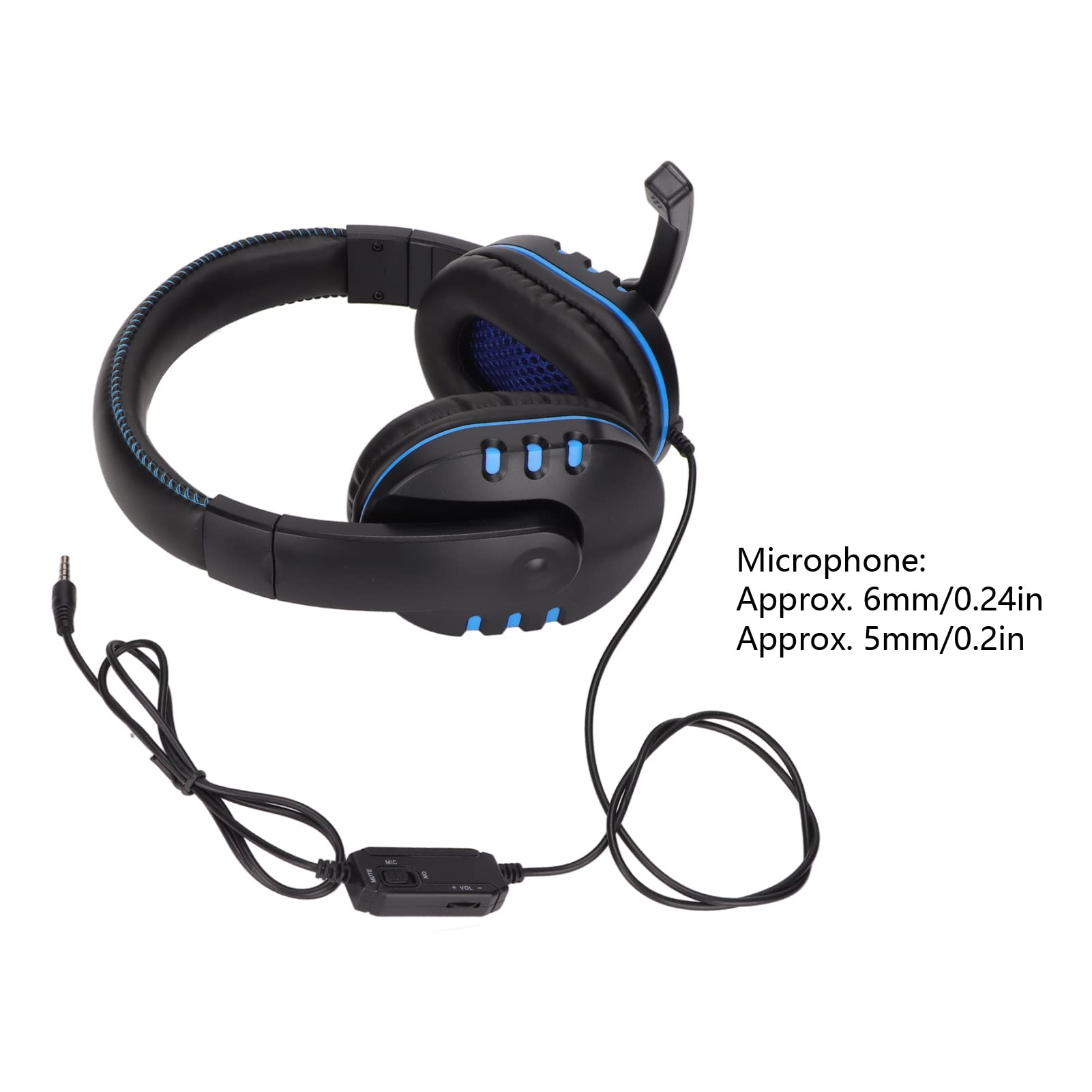 Hilitand Gaming Headset with Noise Canceling Mic - Over Ear Headphones with Stereo Bass Surround Sound, Soft Memory Earmuffs & 120° Adjustable Mic - 3.5mm Audio Jack for PS5, PC, Xbox - Perfect for Competitive Gaming & Online Chat