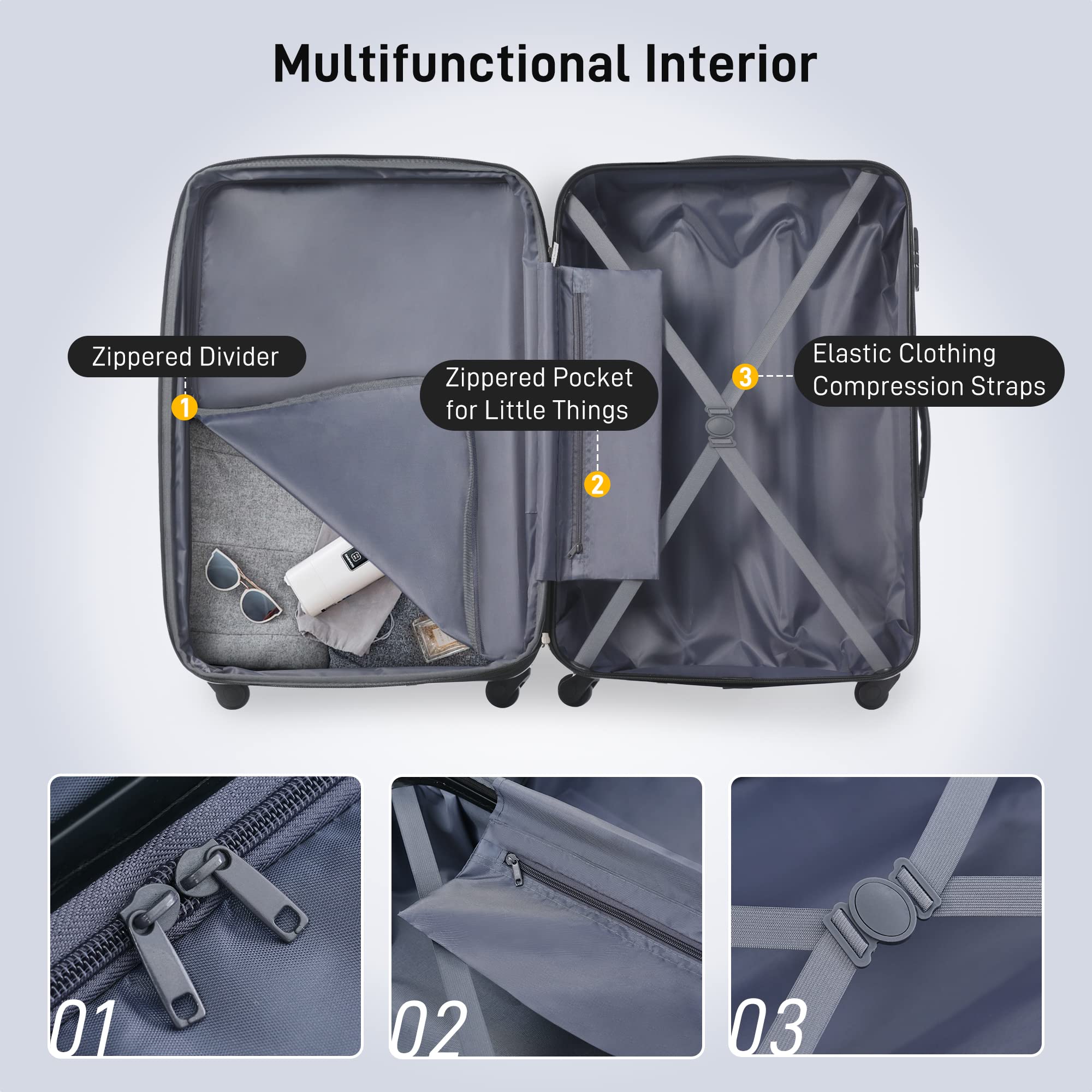 Merax 13-Piece Luggage Set - 16