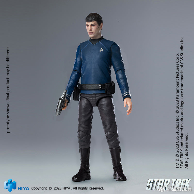 1/18 HIYA 4inch Action Figure Exquisite Mini Series STAR TREK 2009 Spock Collectible Toy - Perfect for Display, Gifts & Star Trek Fans Collection