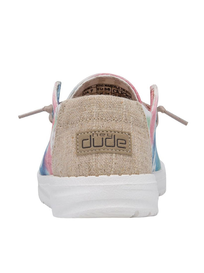 Hey Dude Women's Wendy Boho Shoes - Comfortable Slip-On Casual Sneakers with Mandala Tie-Dye Pattern | Perfect for Yoga, Travel & Everyday Wear