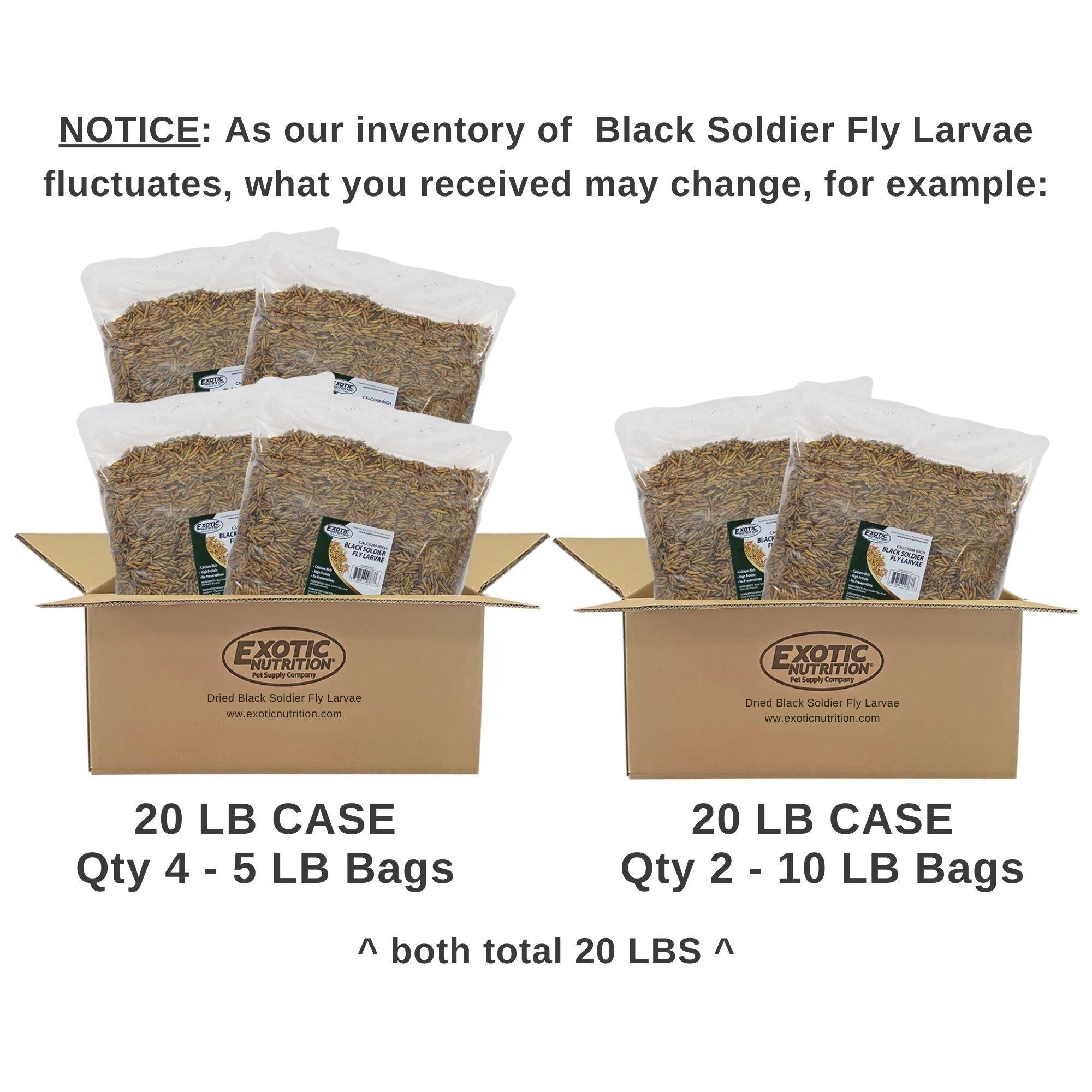Premium Dried Black Soldier Fly Larvae for Reptiles, Birds & Fish - High Protein Pet Food - Perfect for Feeding Bearded Dragons, Chickens & Aquarium Fish