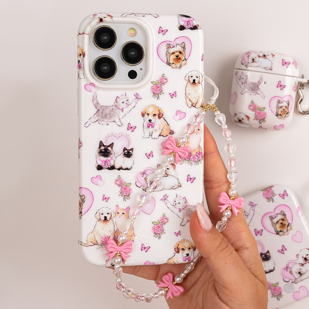 Cute Puppy & Kitten iPhone Case - Durable Protective Phone Cover for iPhone 12/13/14/15 - Perfect for Pet Lovers & Animal Enthusiasts - Great Gift for Dog & Cat Owners