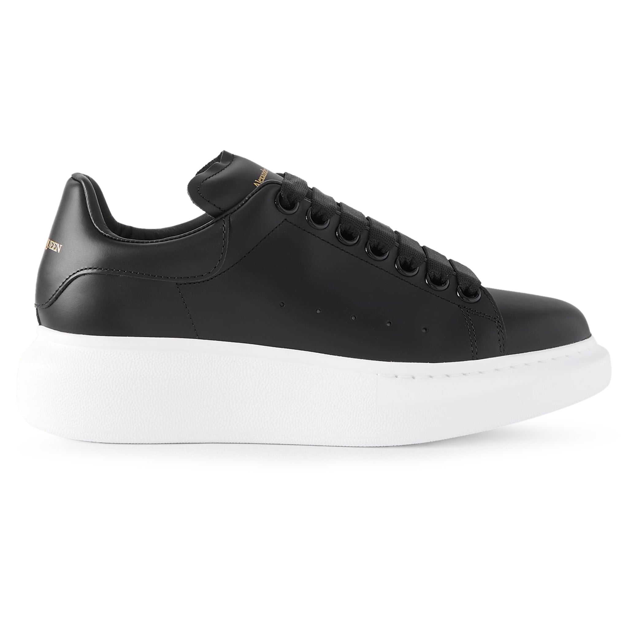 Alexander McQueen Black Raised Sole Sneakers for Women - Stylish Comfort for Casual Outings & Everyday Wear