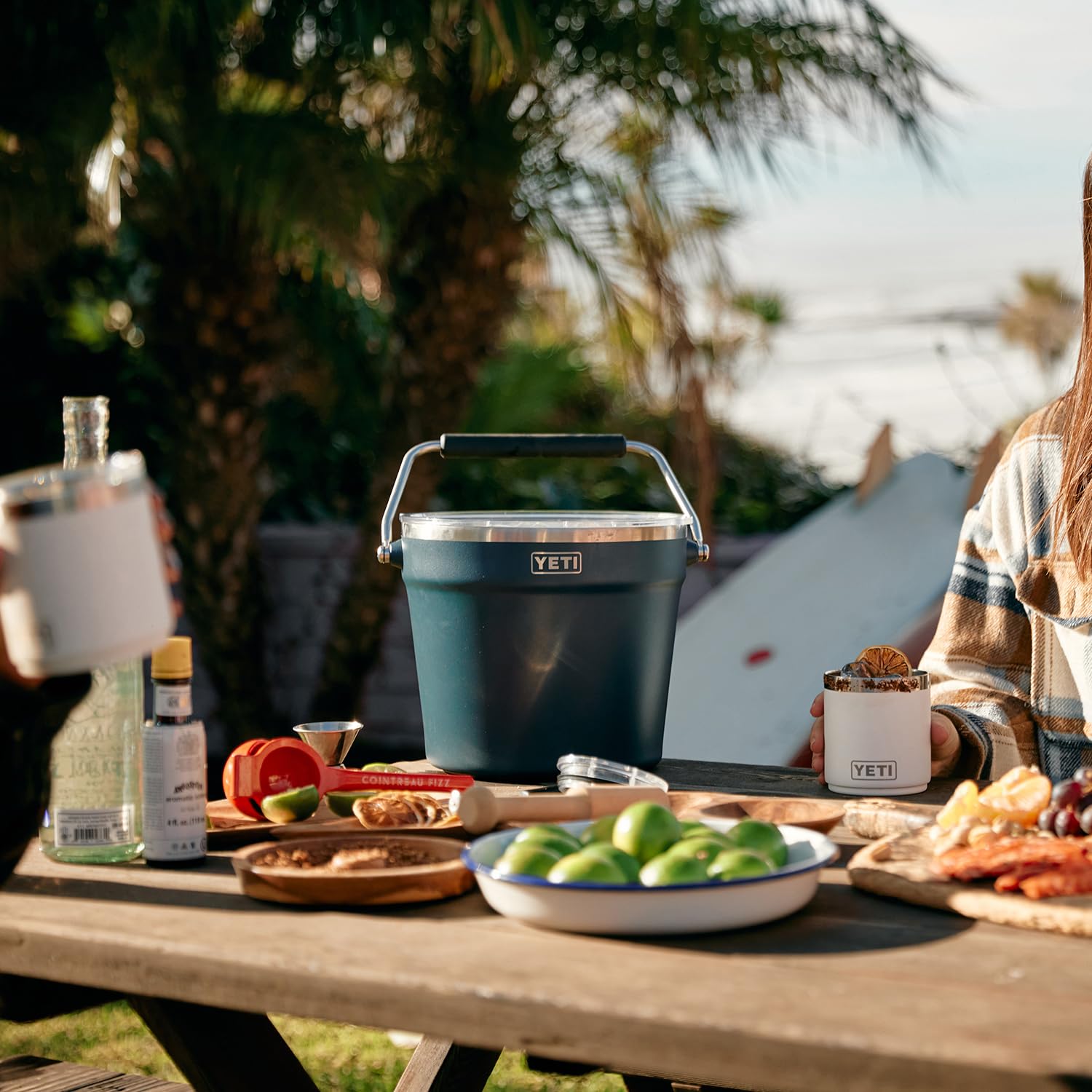 YETI Insulated Beverage & Ice Bucket - Holds 6 Beer Bottles or 3 Wine Bottles - Perfect for Outdoor Parties, Beach Trips & Backyard BBQs