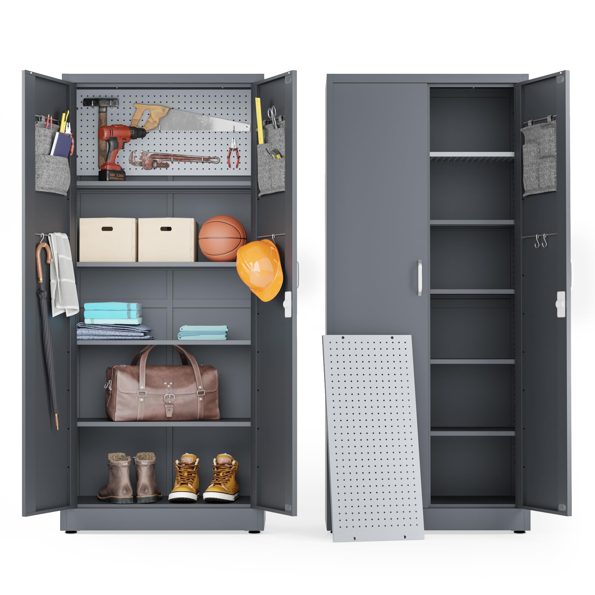 Heavy Duty Locking Metal Storage Cabinet - 71