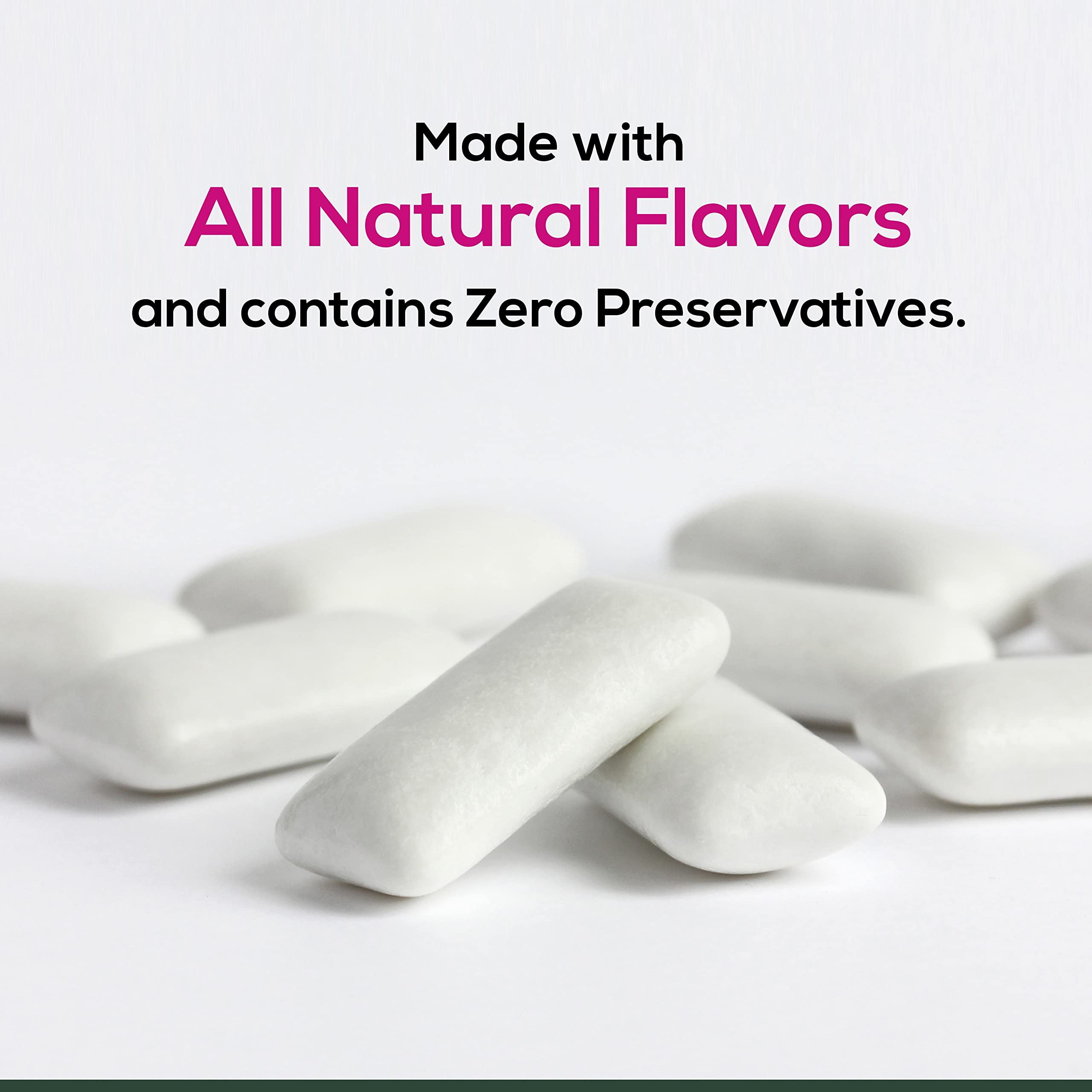 XyloBurst Xylitol Chewing Gum | Sugar Free, Gluten Free, Keto Friendly Gum | Aspartame Free Bubble Gum for Oral Health & Fresh Breath | 100-Count Jar | Perfect for Office, Travel and After Meals