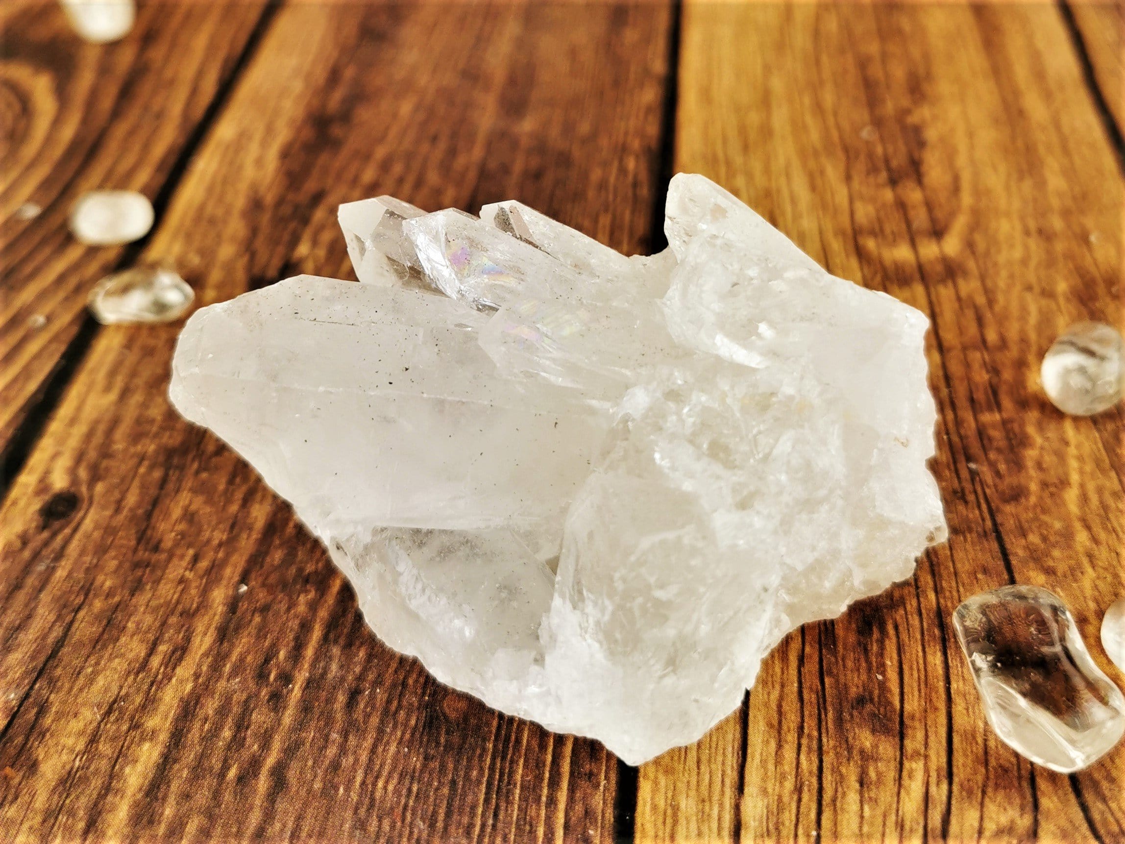 Natural Brazilian Quartz Crystal Cluster - Raw Healing Stones for Meditation, Reiki & Home Decor | Spiritual Energy, Chakra Balancing & Positive Vibes