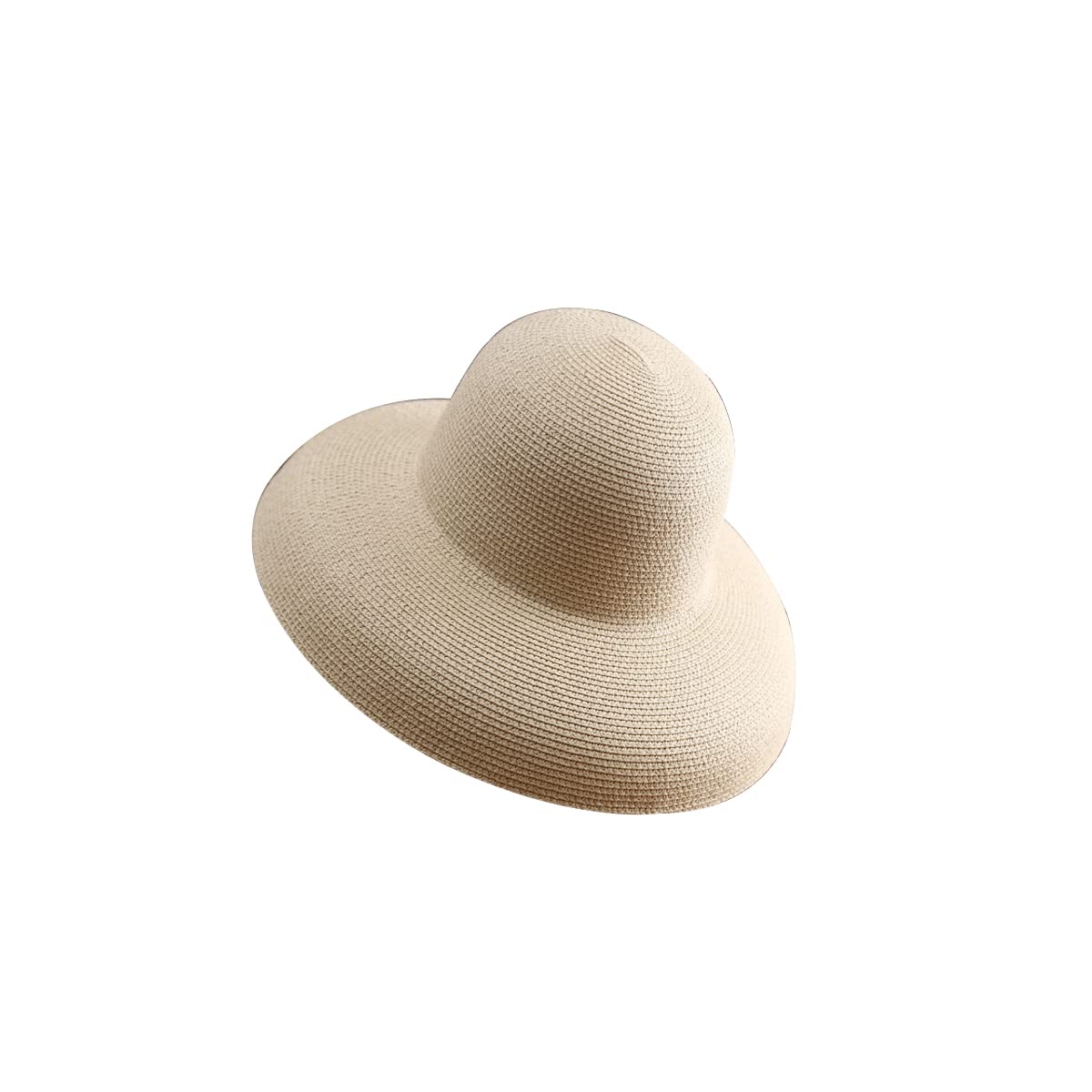 Wide Brim Straw Cloche Sun Hat for Women - UV Protection Summer Beach Hat, Foldable Woven Fisherman Hat for Outdoor, Travel & Gardening