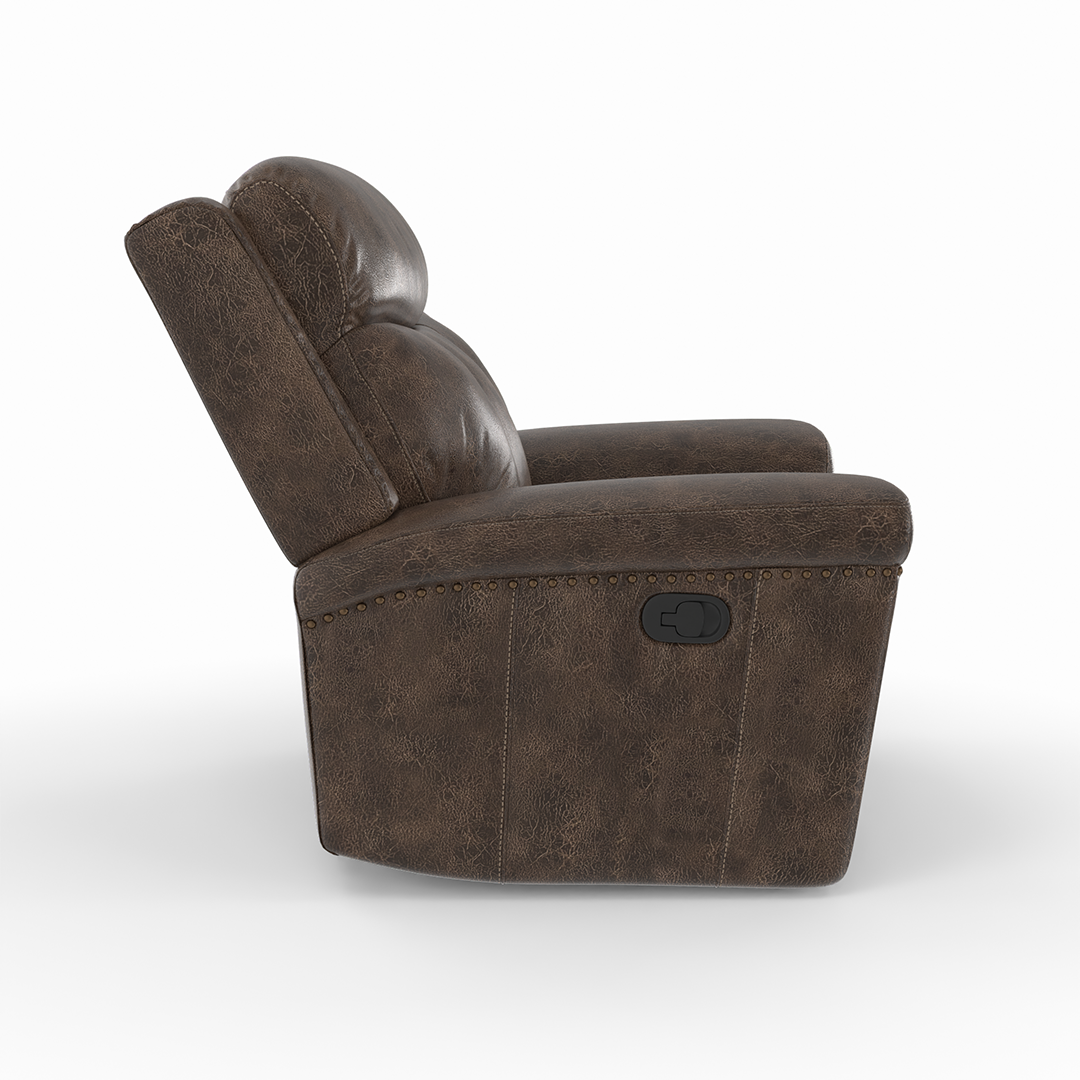 Quade Manual Glider Recliner Chair - Comfortable Rocking Swivel Lounge Chair for Living Room, Nursery & Bedroom - Perfect for Relaxing, Nursing & Reading