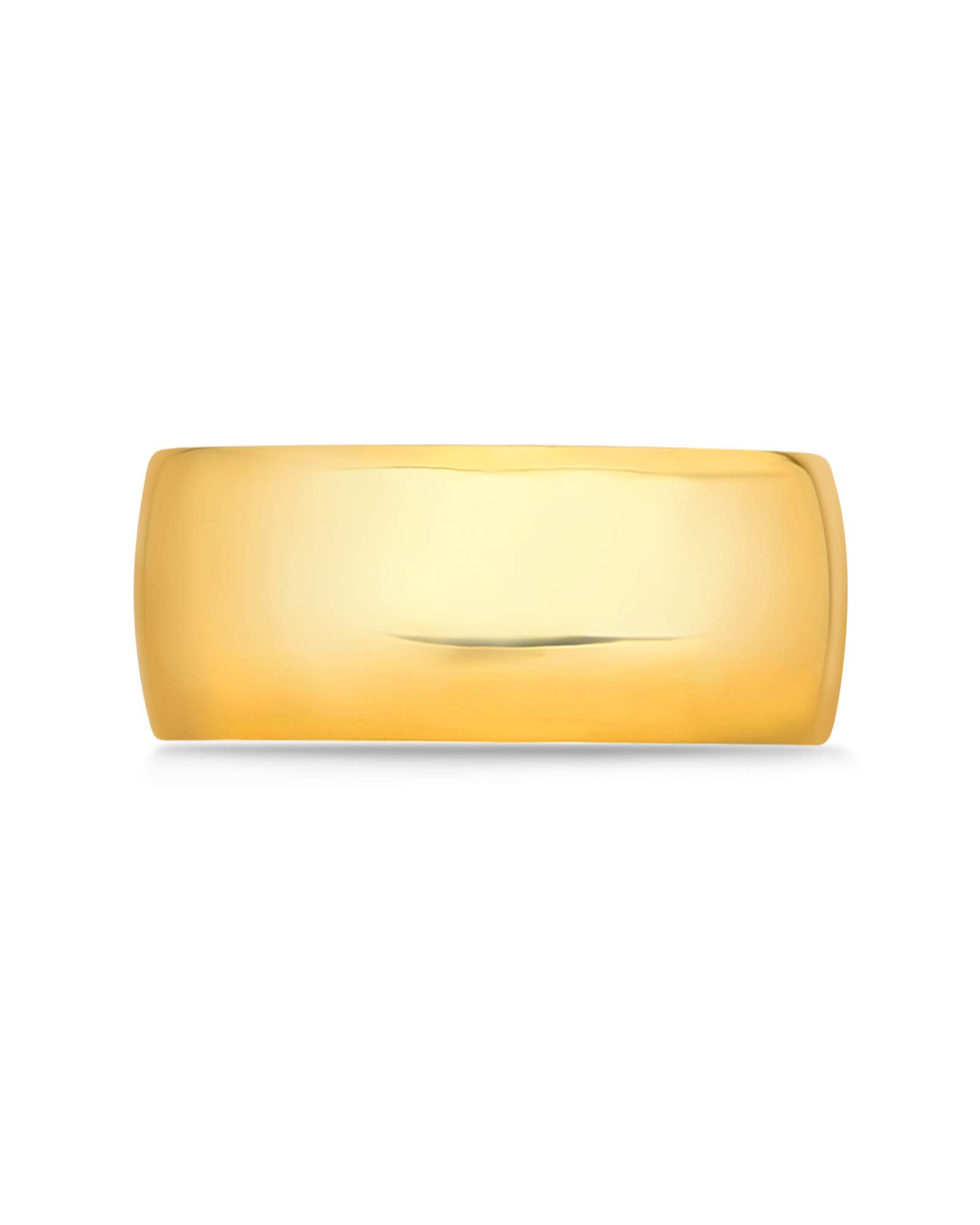10K Solid Gold Comfort Fit Wedding Band - 2MM to 8MM High Polished Unisex Ring for Men & Women | Anniversary, Engagement, Promise Ring Gift | White Gold & Yellow Gold Options with Jewelry Box