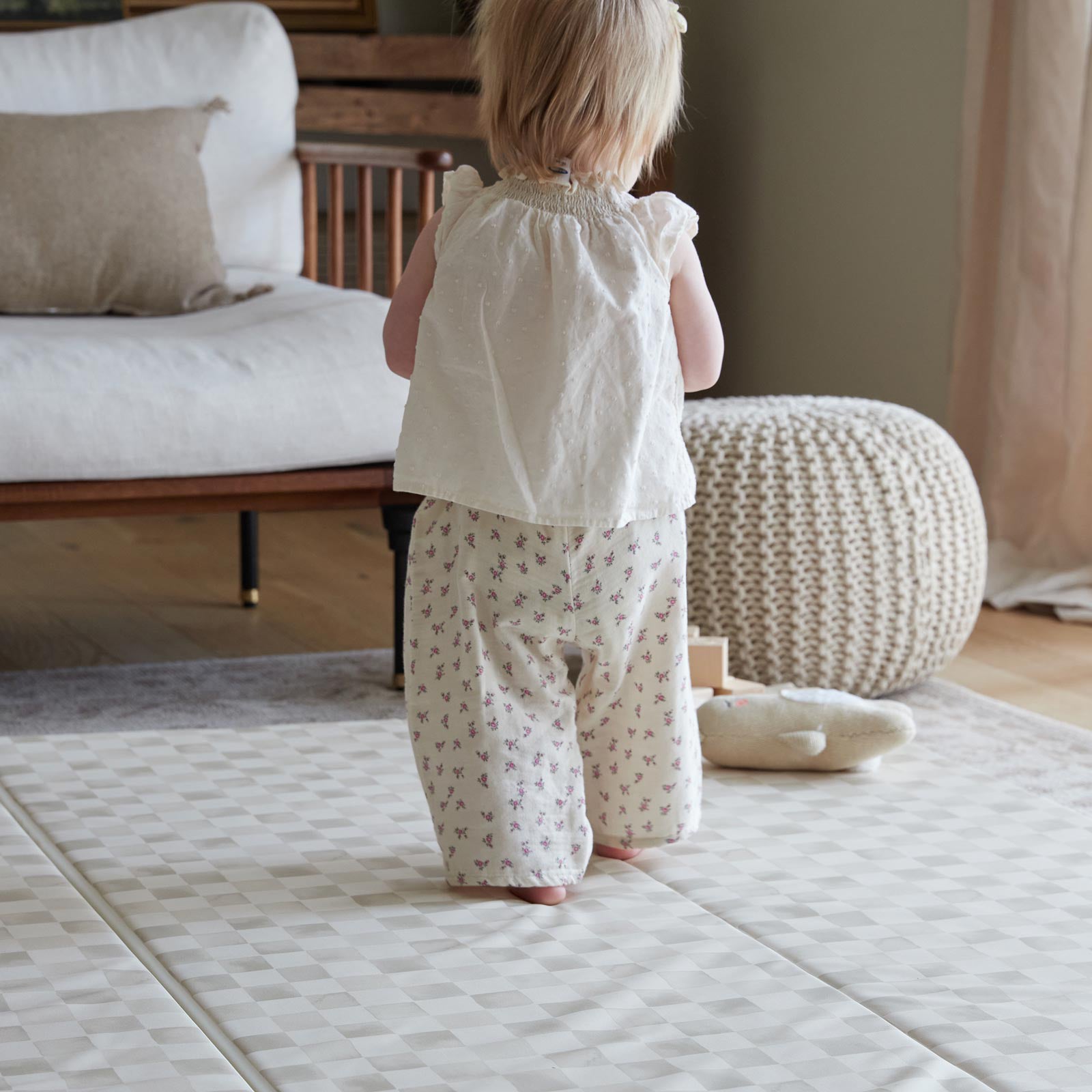 High-Quality Tumbling Mat for Gymnastics & Yoga | Non-Slip Checker Design | Perfect for Home Gym, Studio & Kids Play Area