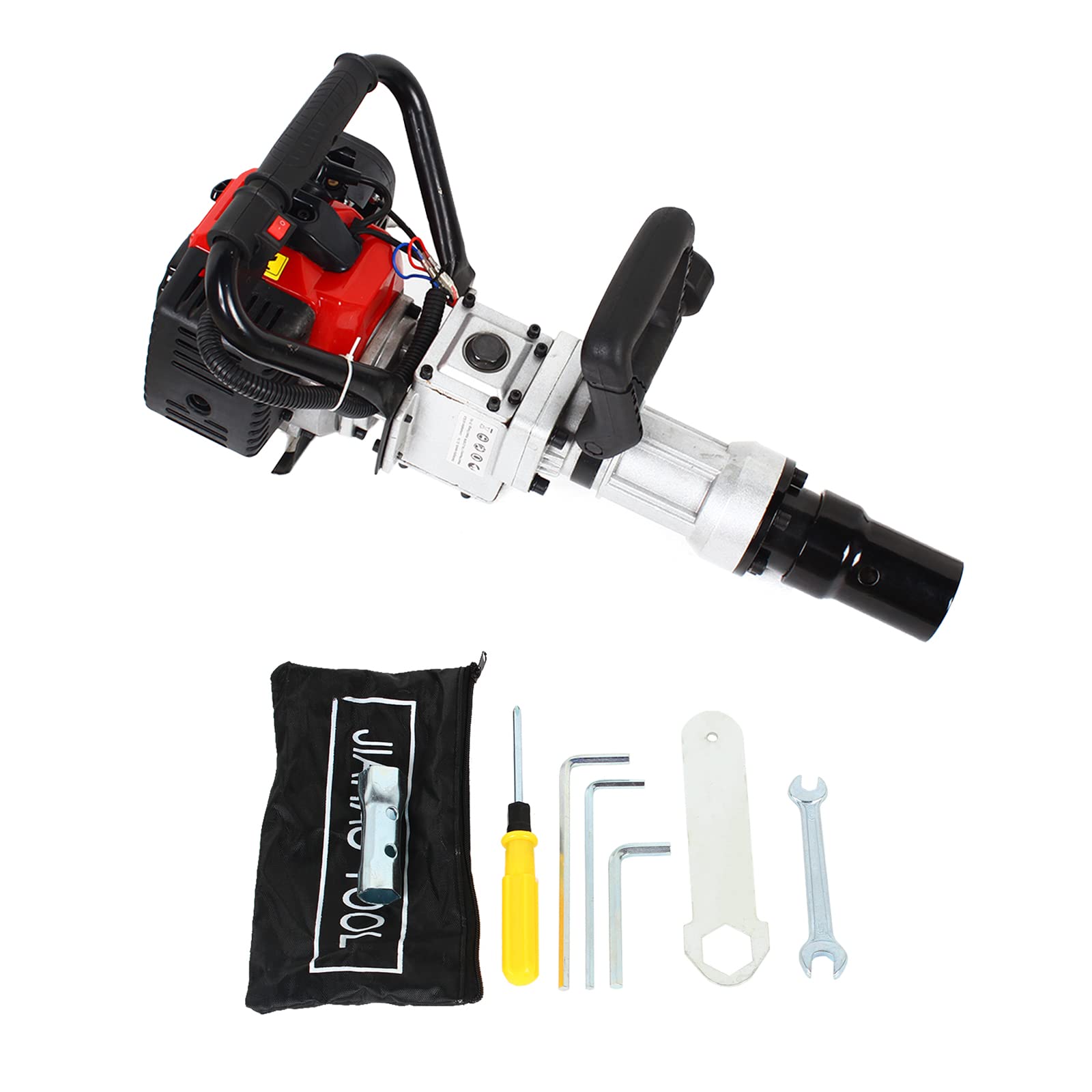32.7CC 2-Stroke Gas Powered T-Post Driver - Portable Handheld Fence Post Pounder with Air Cooling System - 900W High Power for Garden Fence, Farm & Ranch Installation (US Stock) - Perfect for DIY Landscaping, Agricultural Fencing & Property Boundary Setup