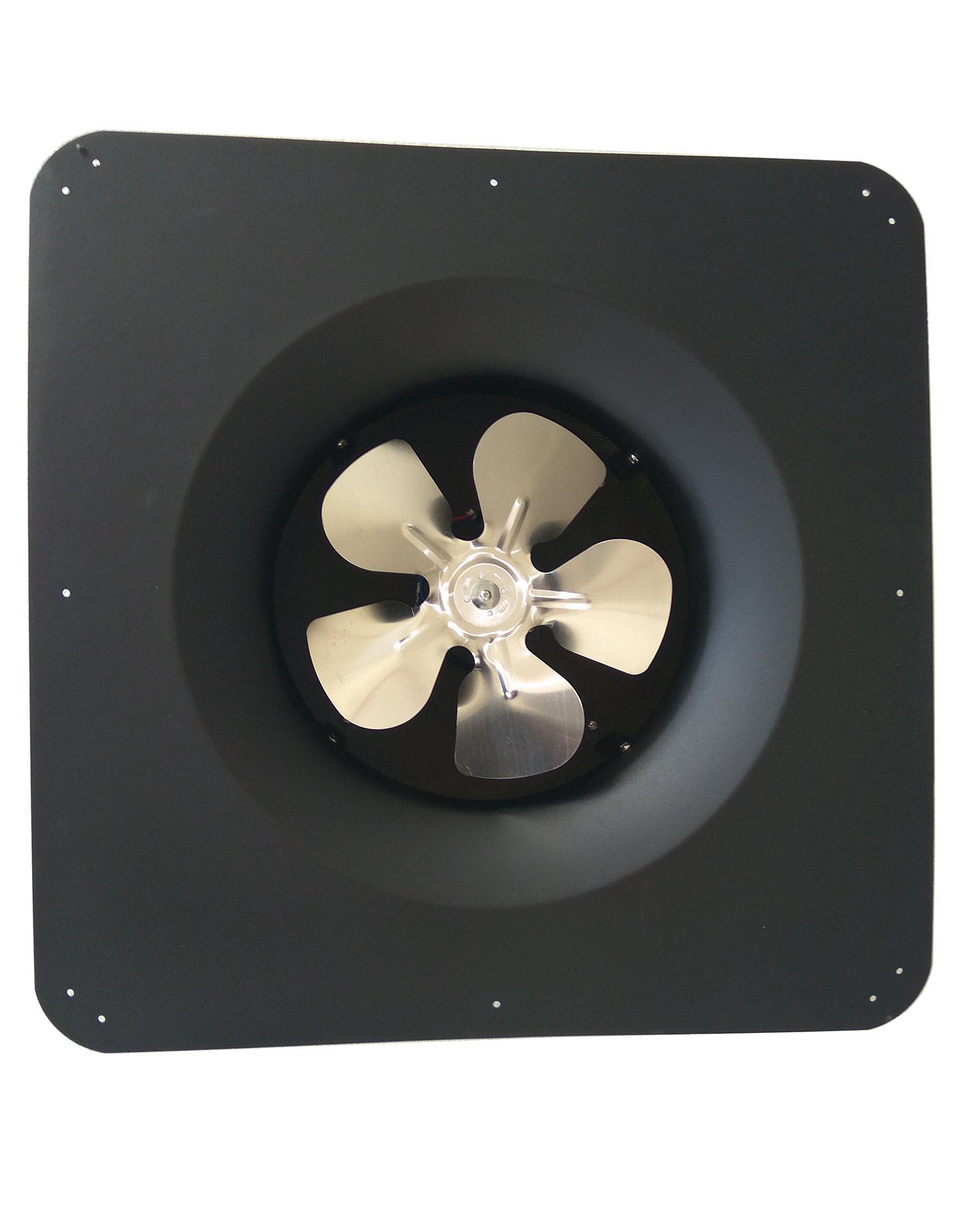 Solar Powered Roof Attic Exhaust Fan with Natural Light - Energy Efficient Ventilator for Greenhouses, Homes & Sheds - Black (Ideal for Temperature Control & Air Circulation)
