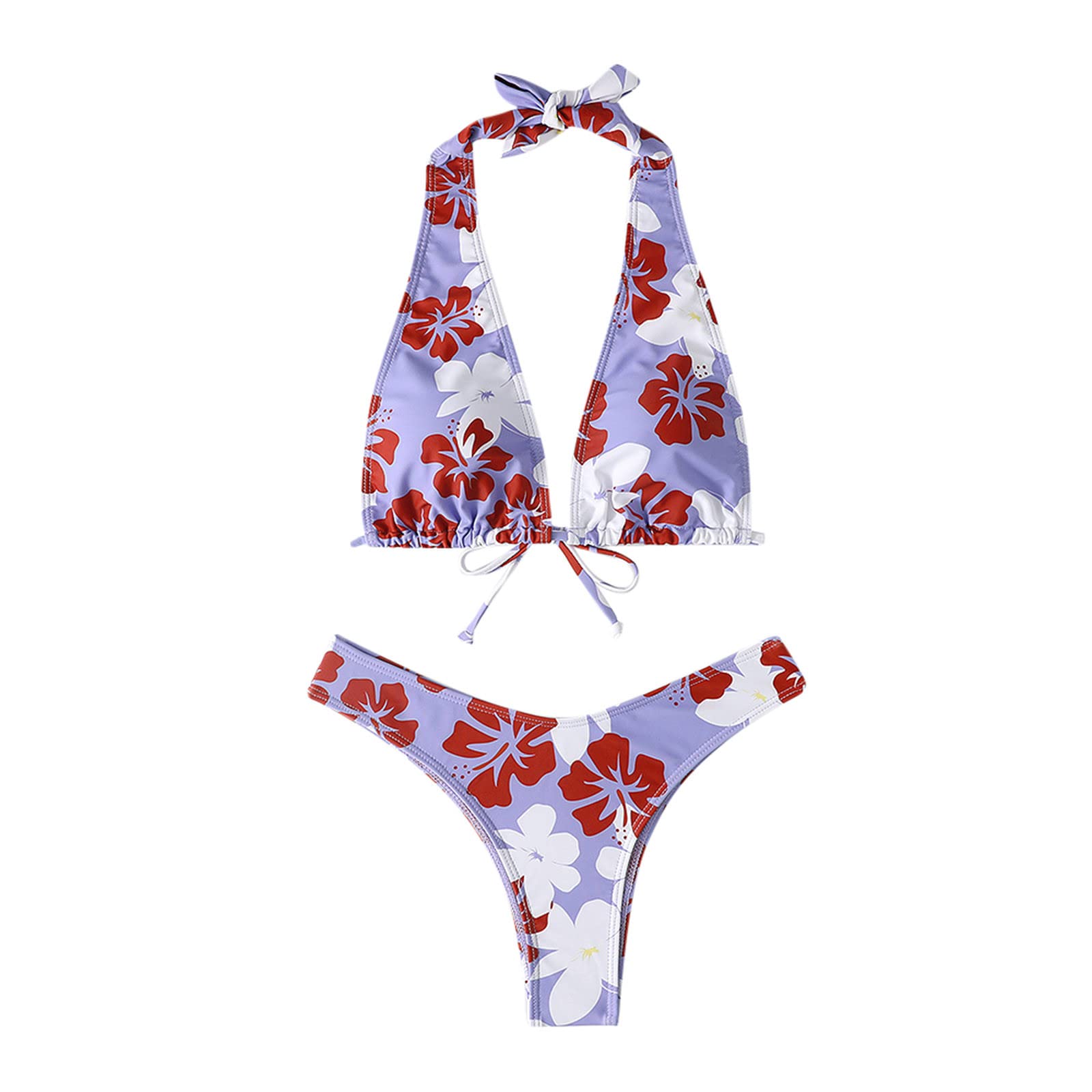 Women's Floral Print Bikini Set - Sexy Swimwear for Beach & Pool
