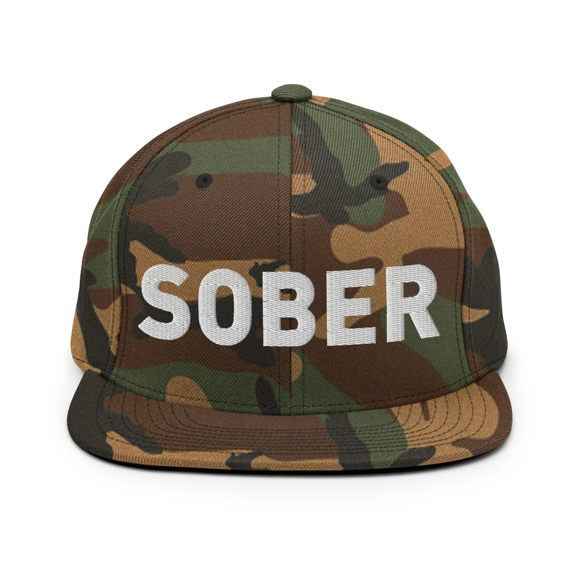 SOBER Embroidered Snapback Hat - Adjustable Dad Hat for Men & Women - Stylish Baseball Cap for Casual Wear, Sports & Outdoor Activities