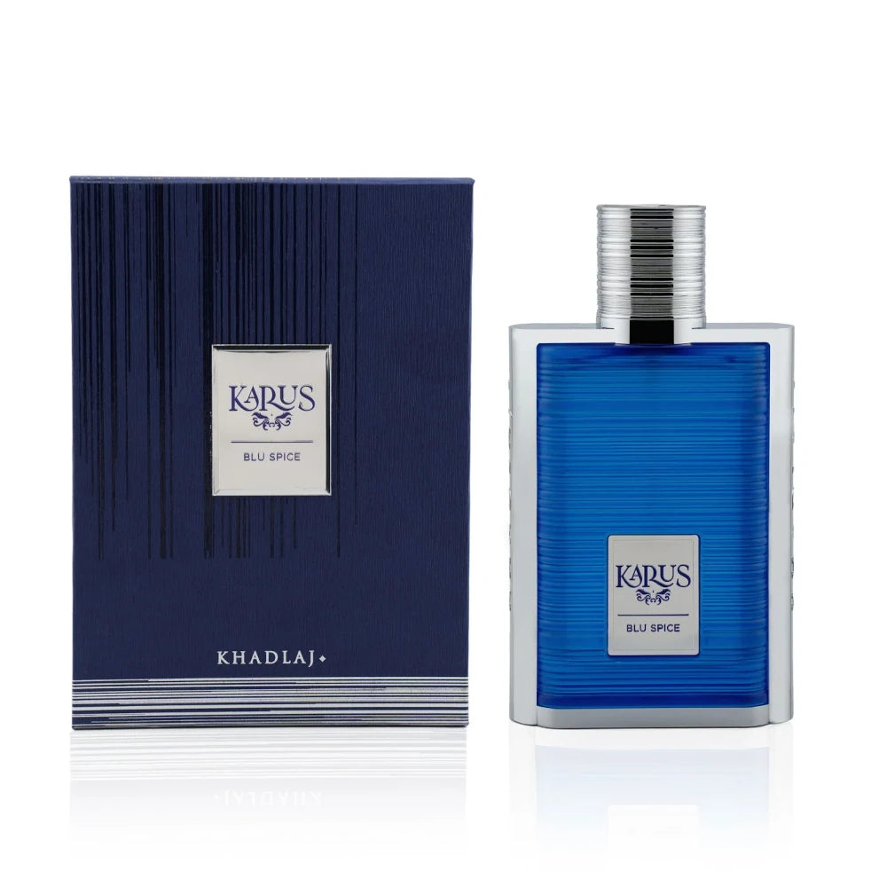 Karus Blu Spice Eau de Parfum 100ml for Men - Fresh & Woody Fragrance for Date Night & Special Occasions