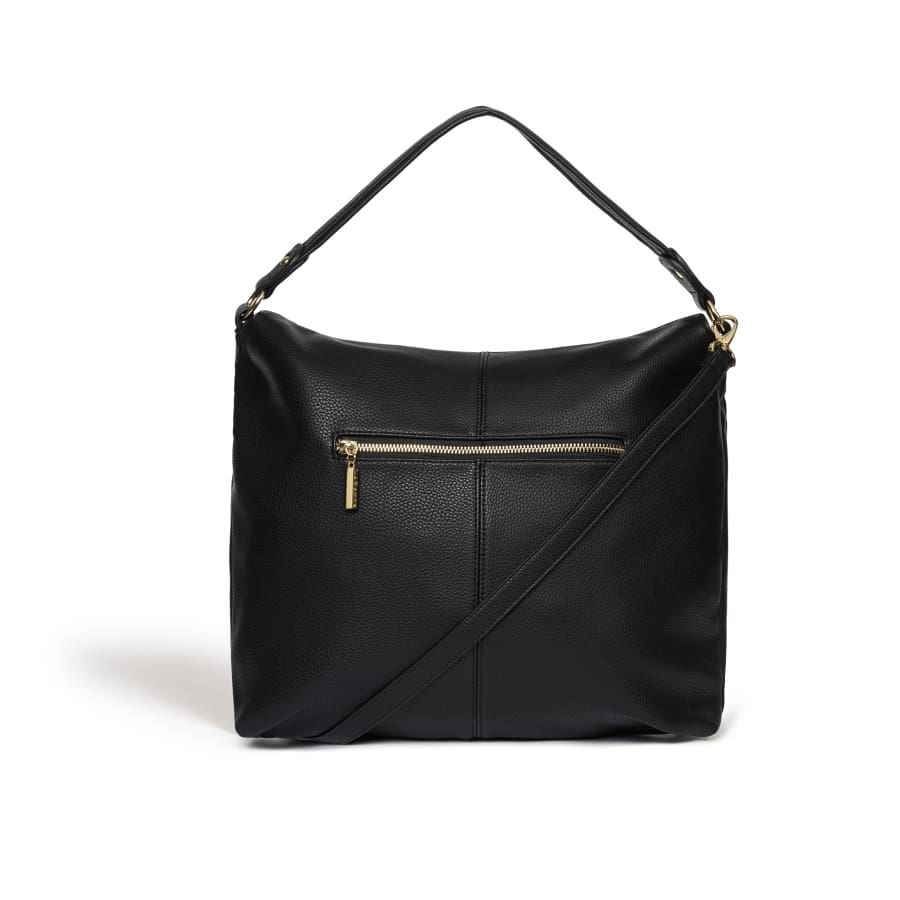 Vegan Leather Hobo Bag for Women | Abelia Black Crossbody Purse | Stylish & Eco-Friendly Handbag for Work, Travel & Everyday Use