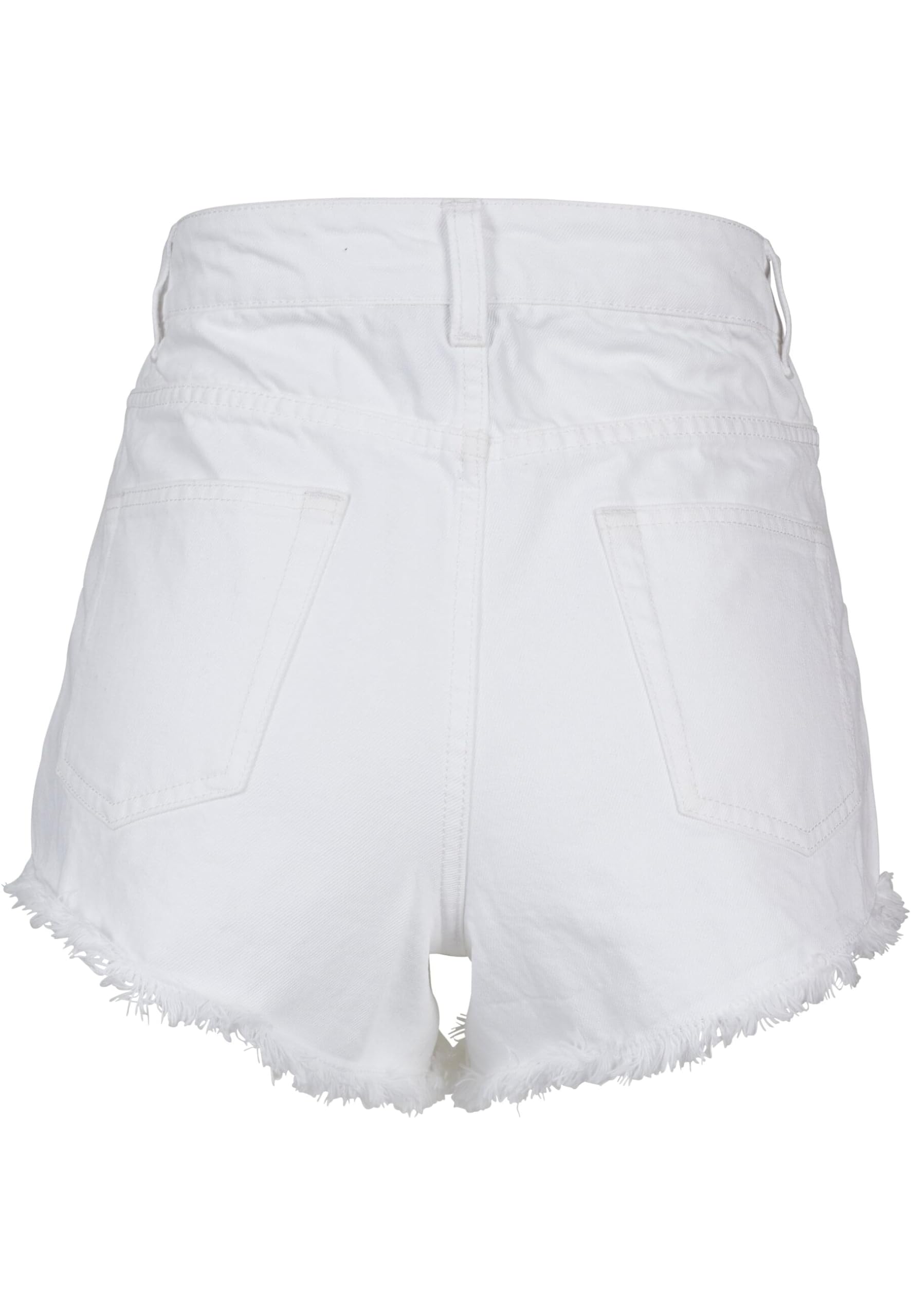 Women's High Waist Denim Shorts - White Size 29 | Stretch Comfort Fit Summer Hot Pants for Casual Outfits, Beach Wear & Street Style Fashion
