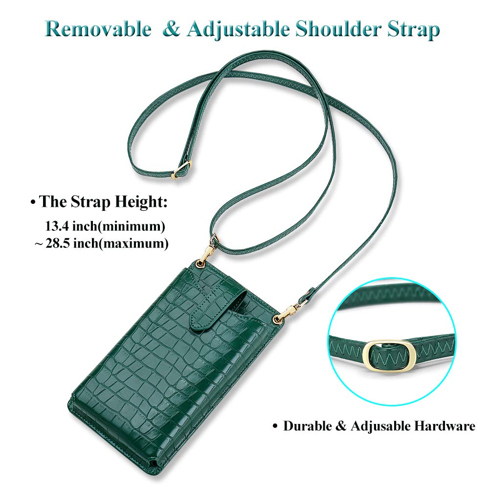 Peacocktion Women's Small Crossbody Bag - Stylish Cell Phone Purse with Adjustable Shoulder Strap - Perfect for Travel, Shopping & Everyday Use