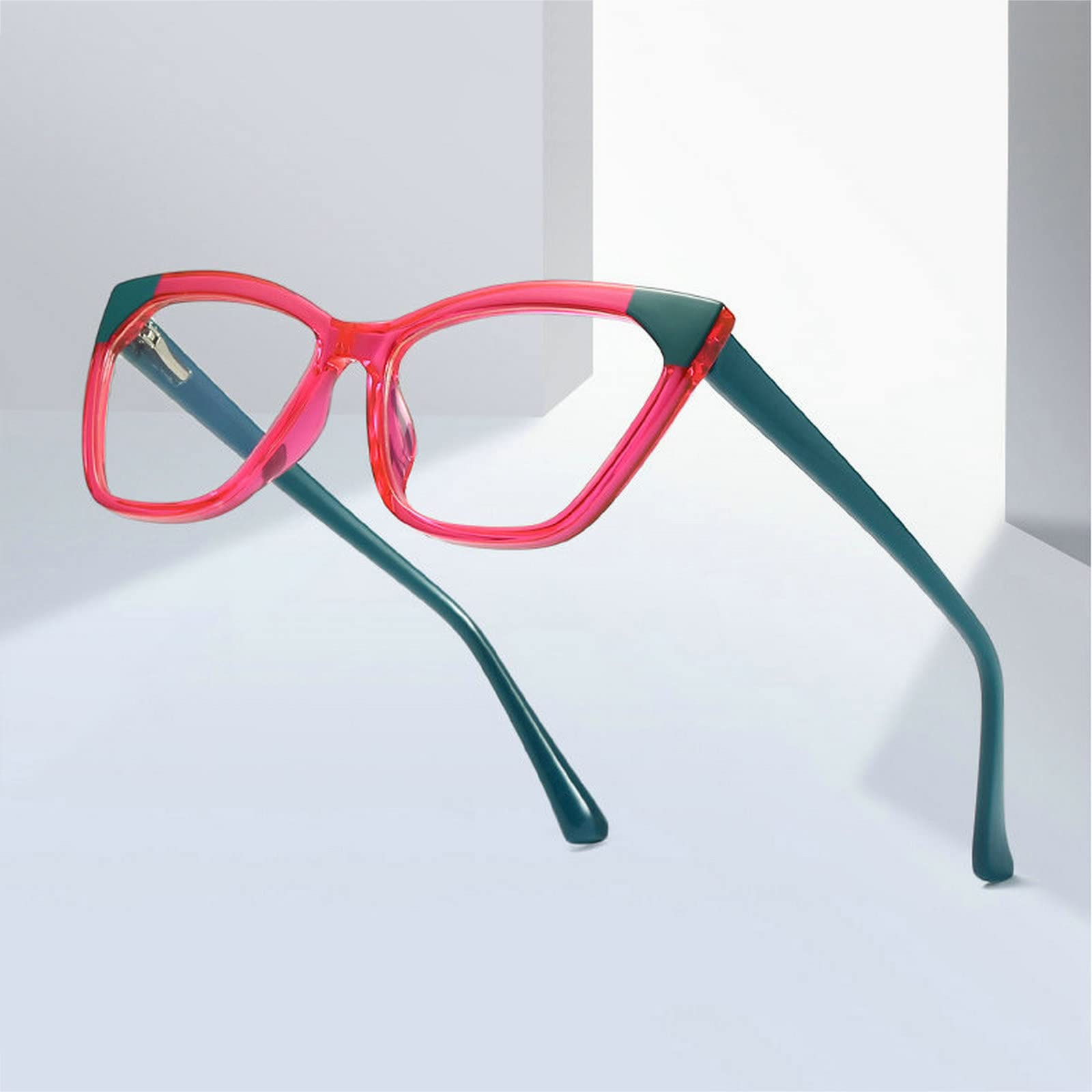 Blue Light Blocking Reading Glasses - Retro Cat Eye TR90 Spring Hinge Readers for Women & Men | Fashionable Computer Glasses for Office, Gaming & Screen Time Protection