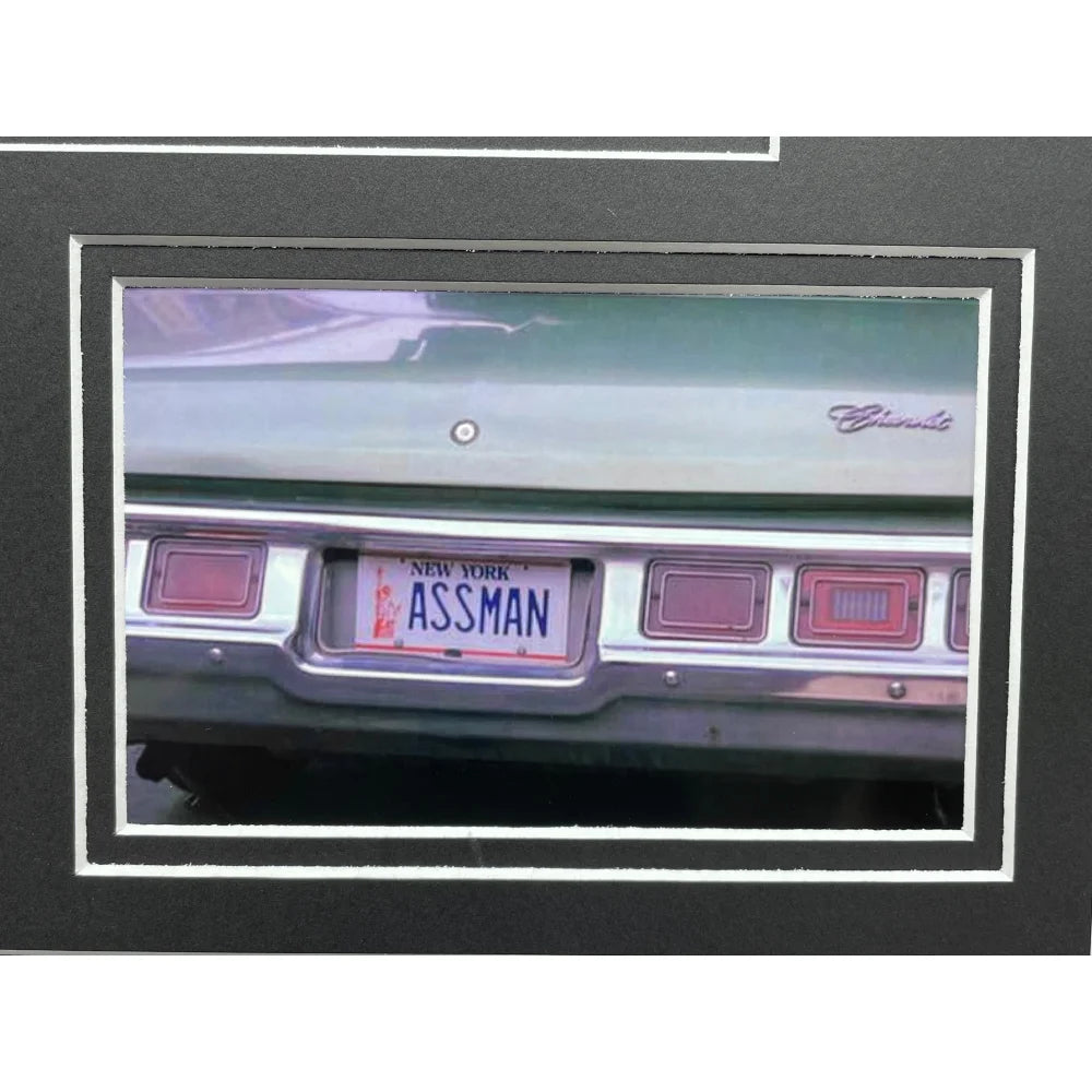 Jerry Seinfeld Signed Kramer 8x10 Photo with Car License Plate Framed Collage - JSA COA Authenticated Autograph - Perfect for TV Show Memorabilia Collectors and Seinfeld Fans Home Decor