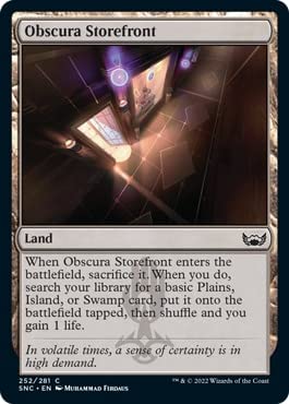 Magic: The Gathering Obscura Storefront (252) - Foil Card - Streets of New Capenna MTG Set - Collectible Trading Card Game for Deck Building & Strategy Play