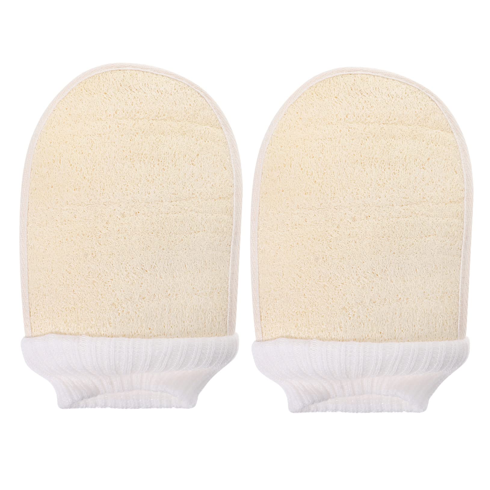 COLLBATH 2-Pack Korean Exfoliating Gloves - Body Scrub Mitts for Neck, Shoulder & Feet - Dead Skin Remover & Bath Exfoliator - Perfect for Spa, Shower & Dry Brushing Routine