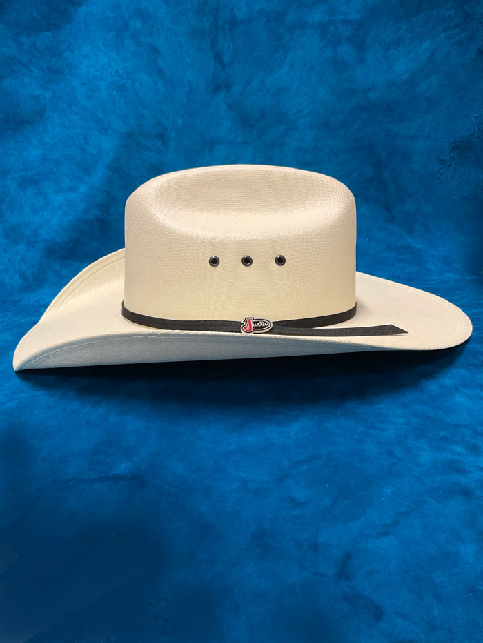 Justin JS0256BUCK Kids Buckaroo Western Canvas Hat Ivory - Western Style Cowboy Hat for Boys & Girls - Perfect for Rodeo, Halloween, and Western Theme Parties