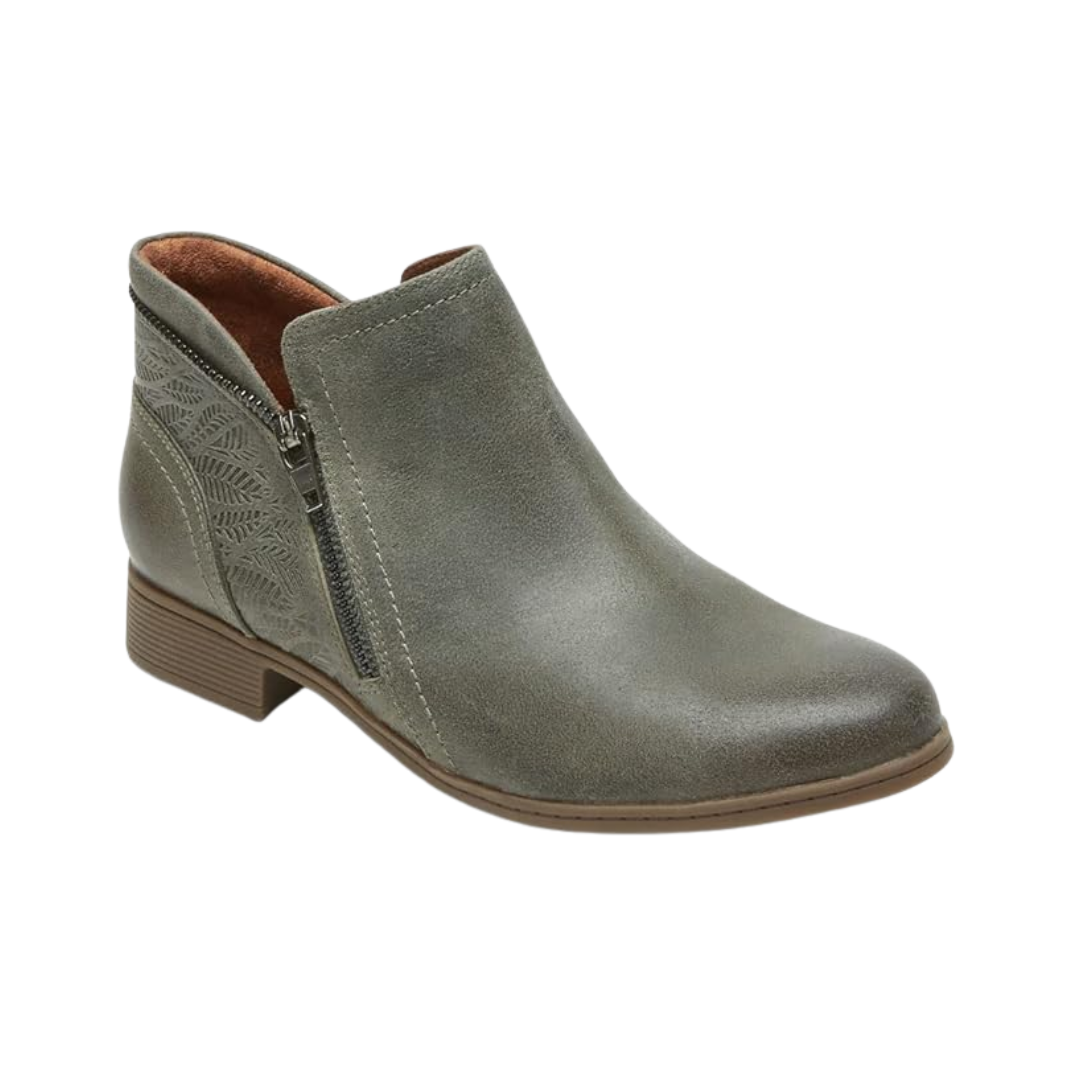 Women's Crosbie Bootie - Dusty Olive (Regular Width) | Comfortable & Stylish Ankle Boots for Fall & Winter | Perfect for Casual Outfits, Work & Outdoor Activities