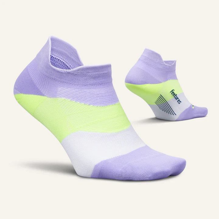 Elite Ultra Light Cushion No Show Socks for Women - Breathable Invisible Low Cut Socks (Lavender Rush) - Perfect for Running, Yoga & Everyday Wear