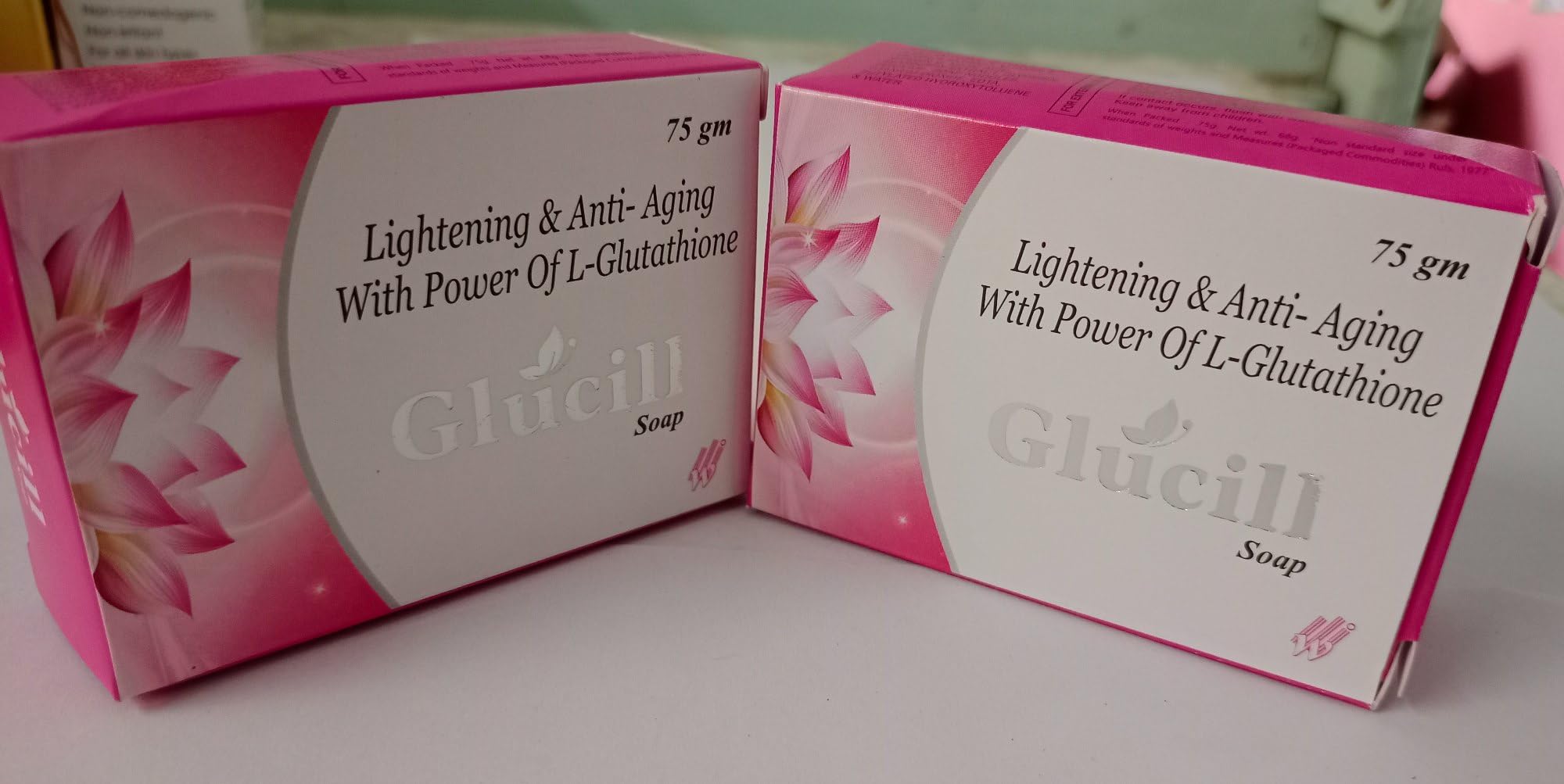 Glucill Soap (Pack of 2) - Antibacterial & Moisturizing Bar Soap for Face & Body - Perfect for Daily Cleansing, Acne Treatment & Sensitive Skin Care