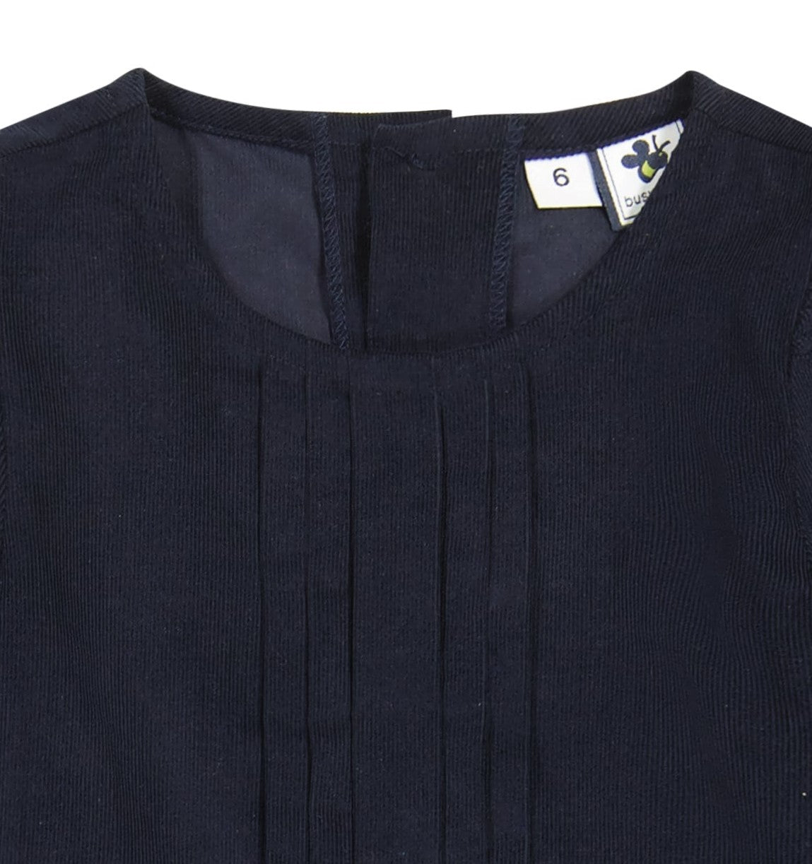 Poppy Girls Drop Waist Corduroy Dress in Navy Blue - Perfect for School, Parties, and Casual Outings