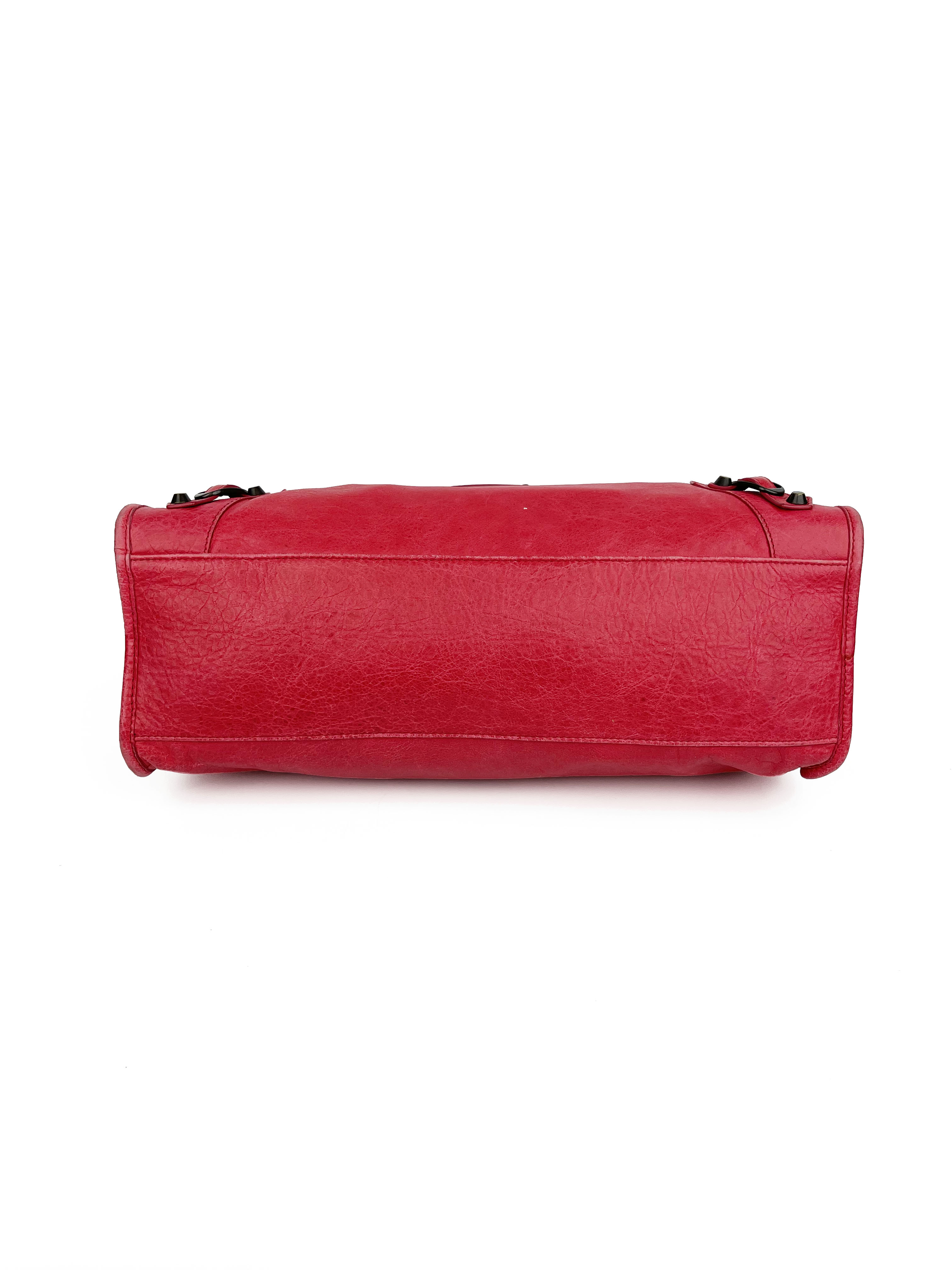 Balenciaga Medium Pink City Bag - Luxury Leather Handbag for Women | Perfect for Everyday Use, Work & Travel