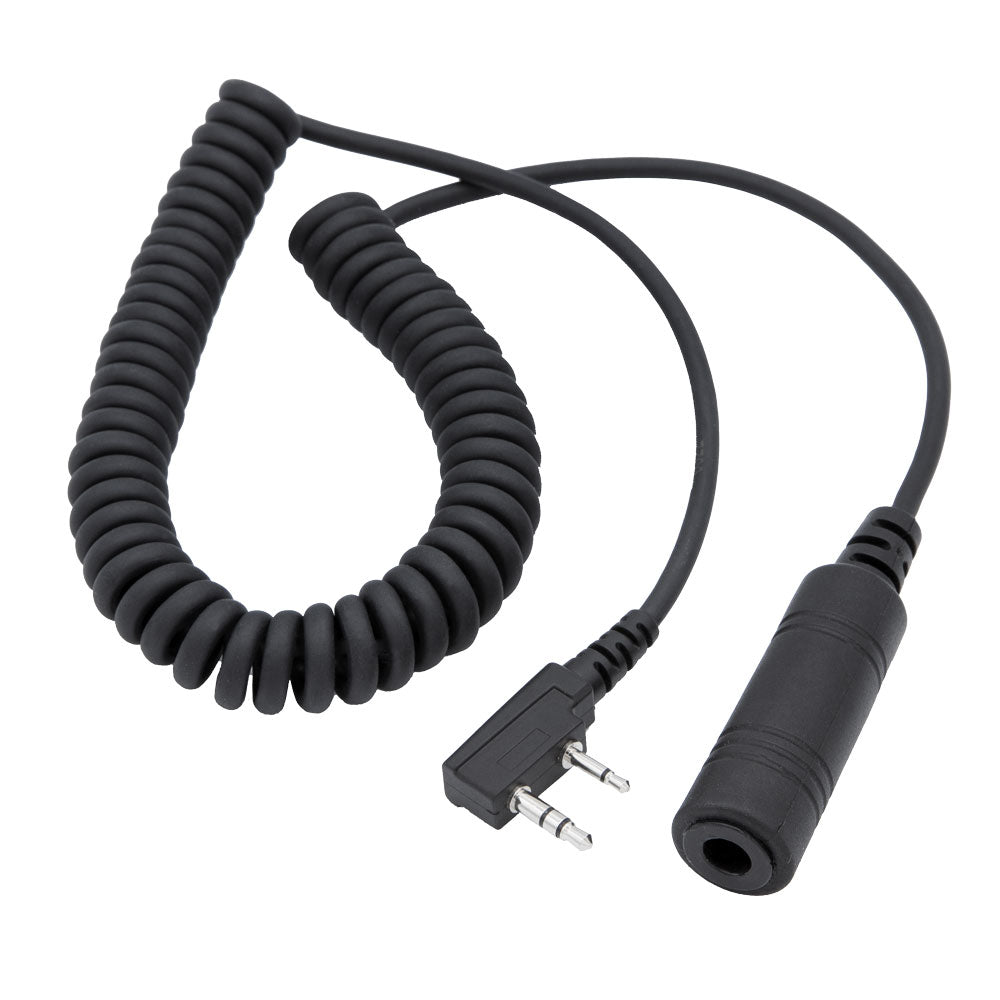 2 Pin Off-Road Jack Coil Cord Cable for Rugged RH5R & Kenwood Radios - Durable Communication Accessory for Outdoor Adventures, Emergency Situations & Off-Roading