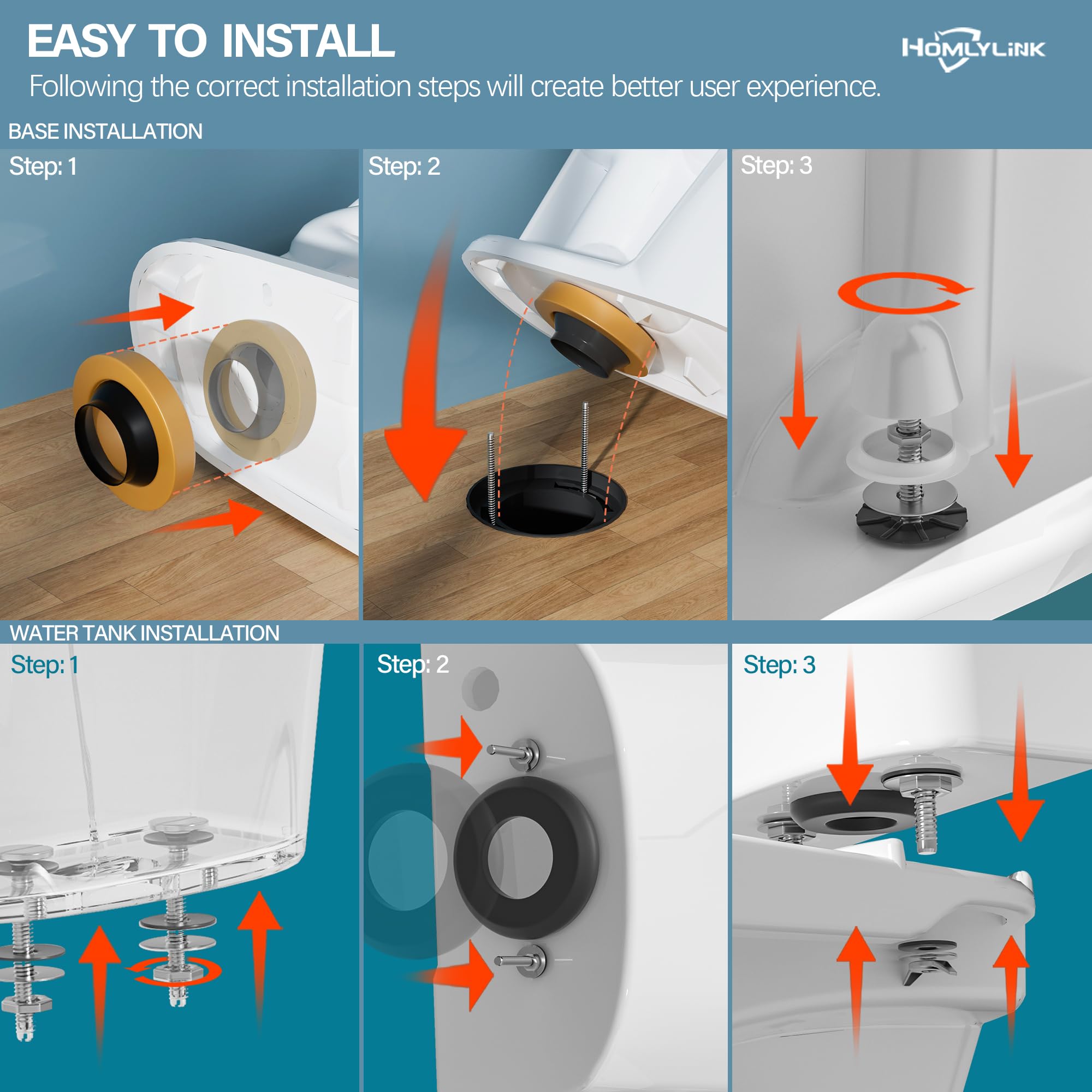 19 Inch Tall Toilet for Seniors & ADA Compliant - High Height Elongated Bowl (20