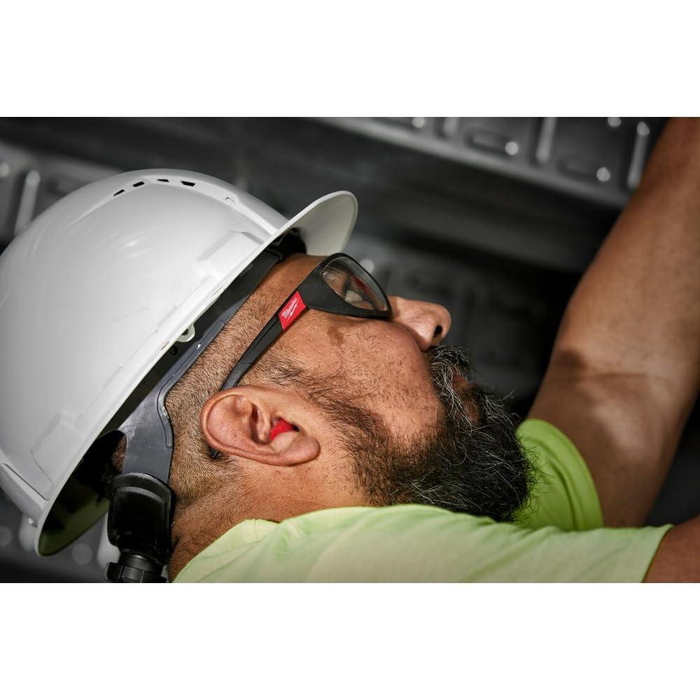 Milwaukee All Day Comfort Ear Plugs - 100 Pairs Individually Wrapped Noise Cancelling Earplugs for Work, Sleep & Travel | OSHA Compliant Hearing Protection