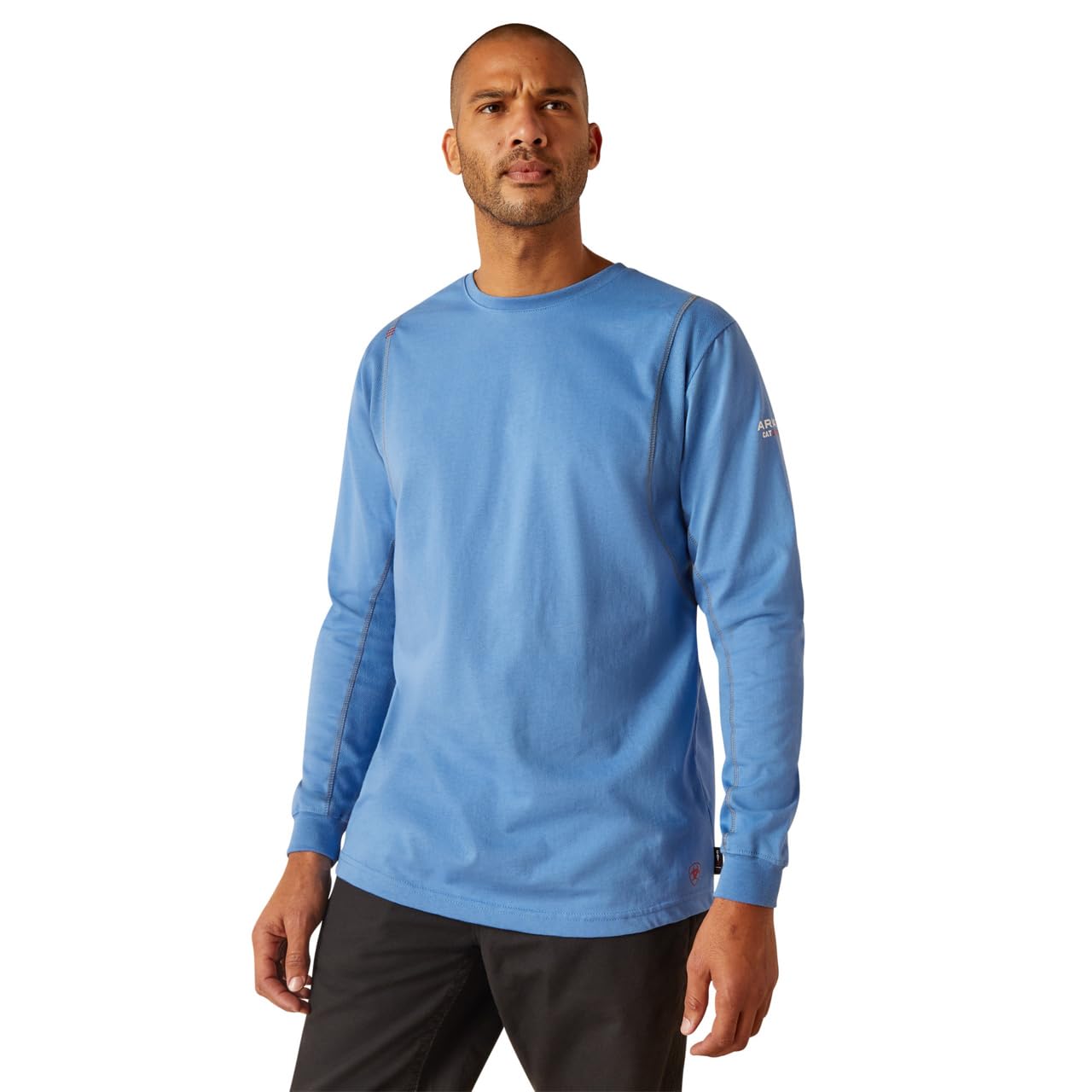 ARIAT Men's FR (Flame Resistant) Crew Neck T-Shirt - Comfortable Workwear for Construction, Oilfield & Outdoor Jobs
